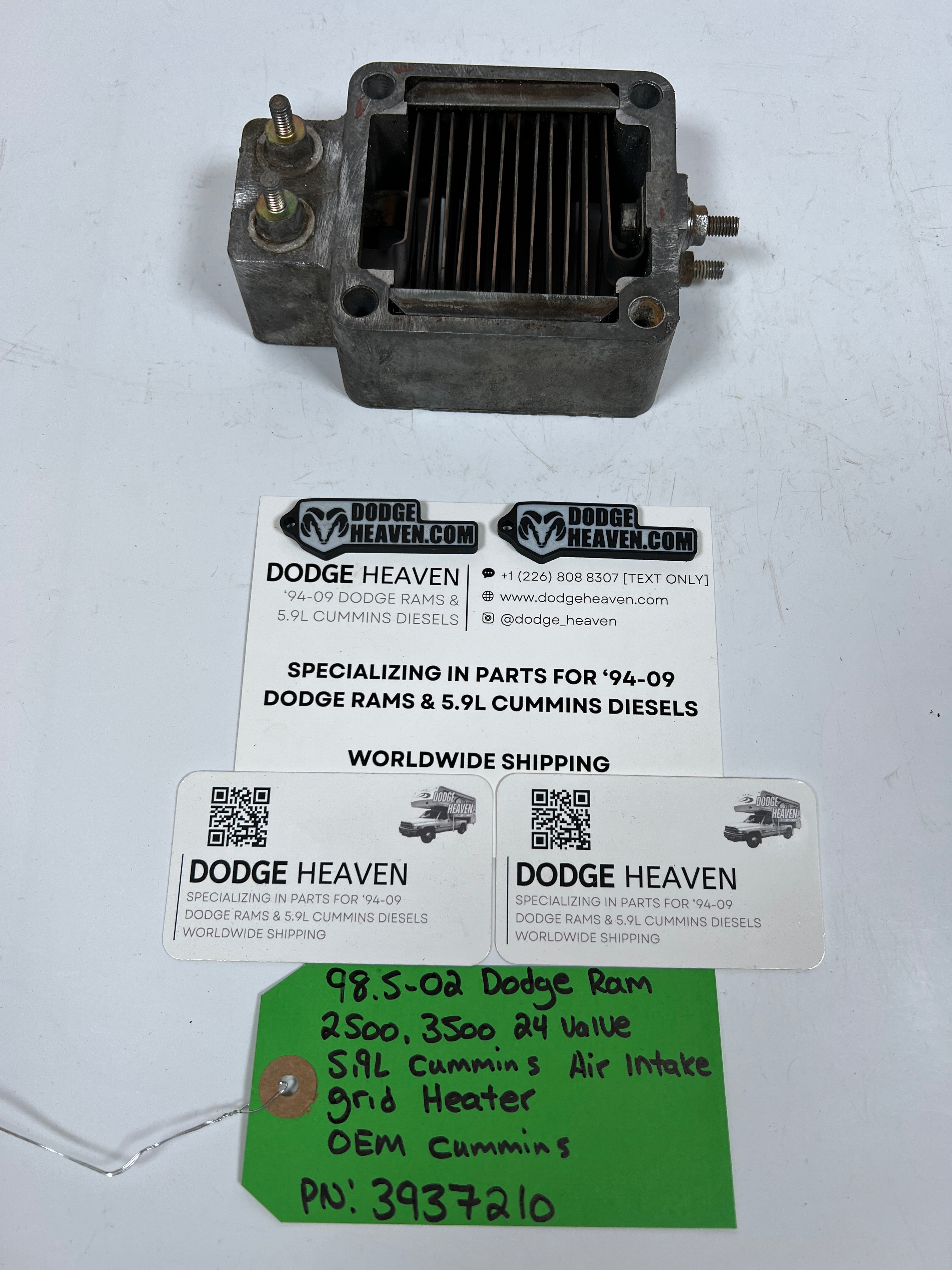1998.5-2002 Dodge Ram 24 Valve 5.9L Cummins Air Intake Grid Heater