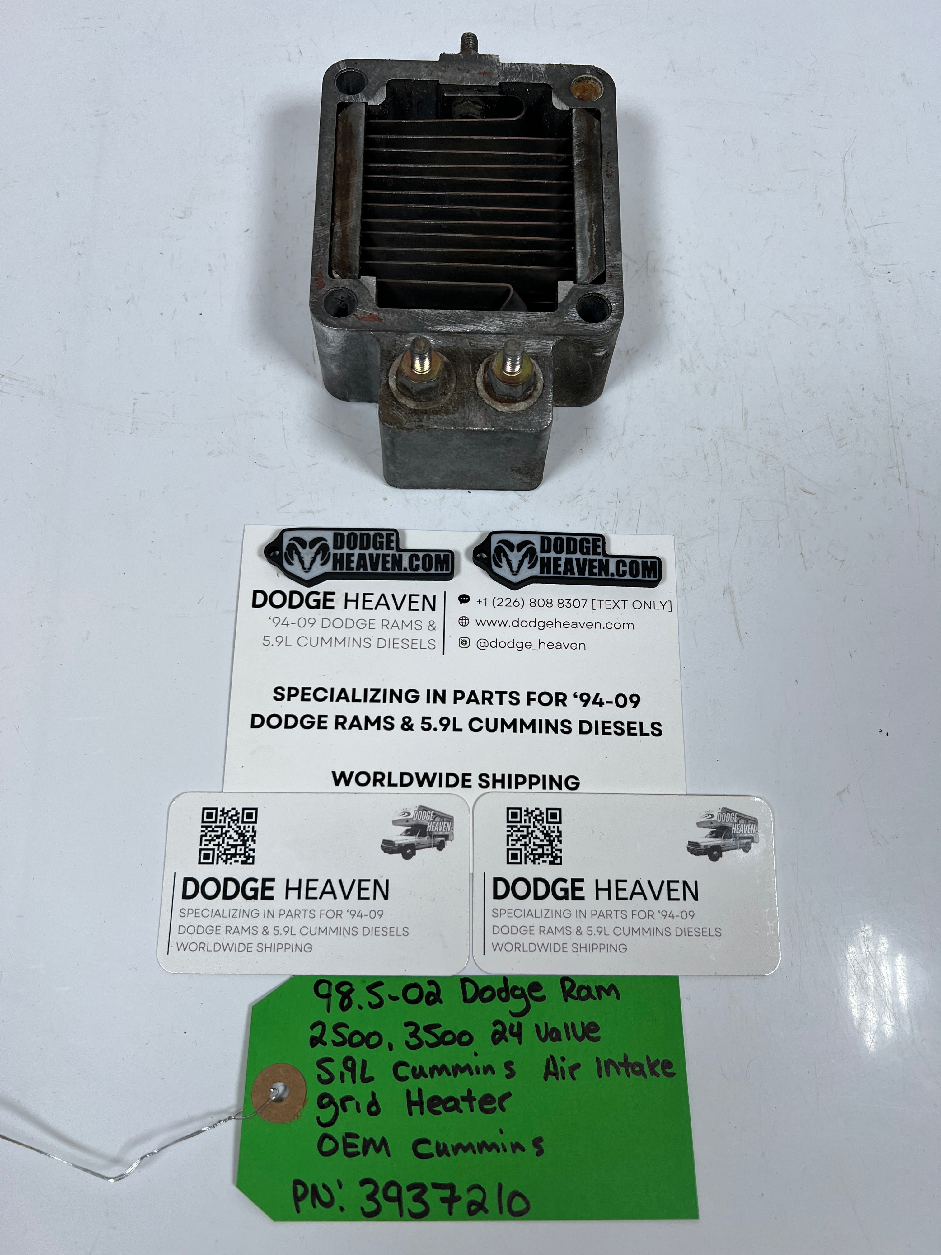 1998.5-2002 Dodge Ram 24 Valve 5.9L Cummins Air Intake Grid Heater