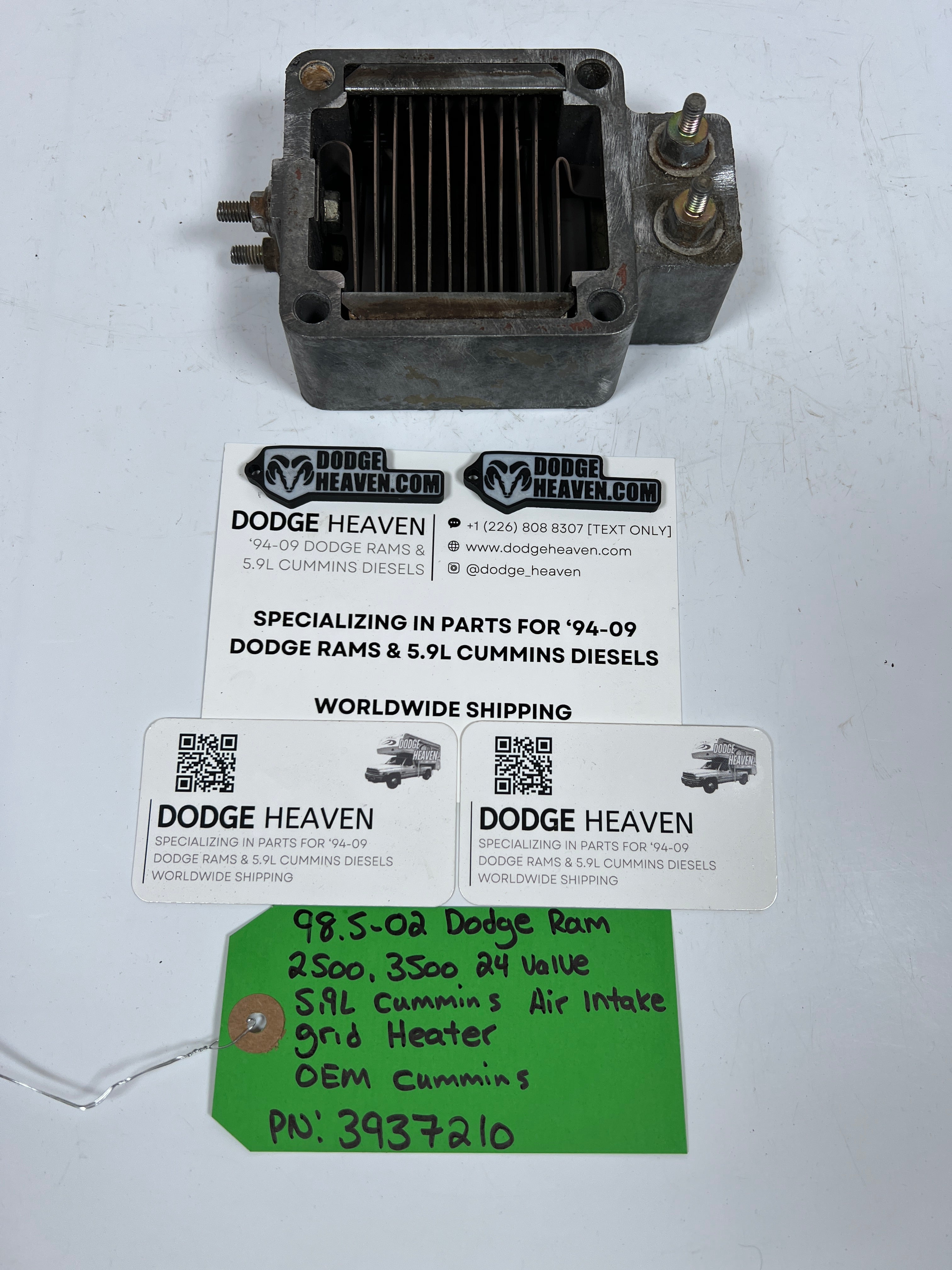 1998.5-2002 Dodge Ram 24 Valve 5.9L Cummins Air Intake Grid Heater