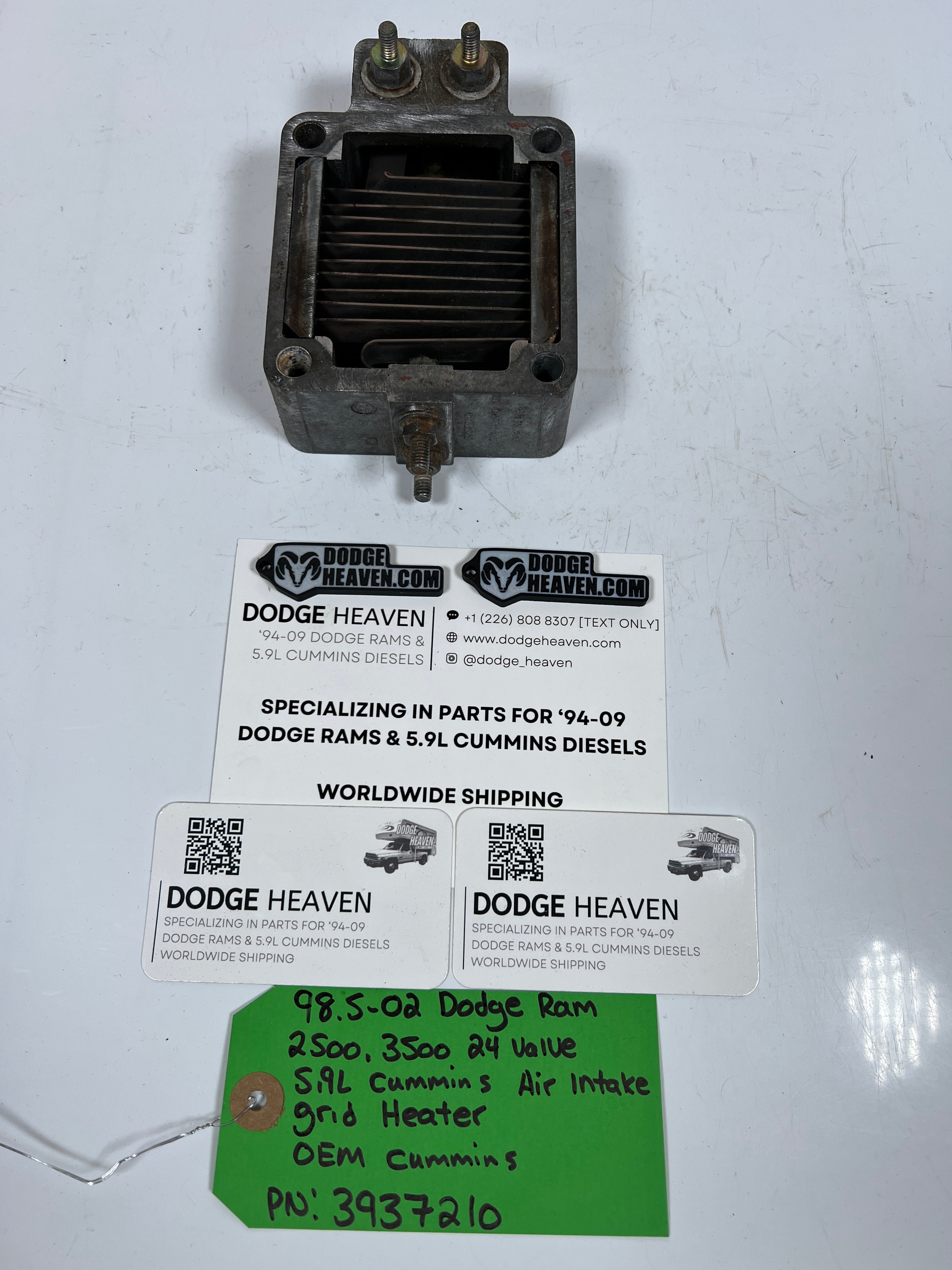 1998.5-2002 Dodge Ram 24 Valve 5.9L Cummins Air Intake Grid Heater
