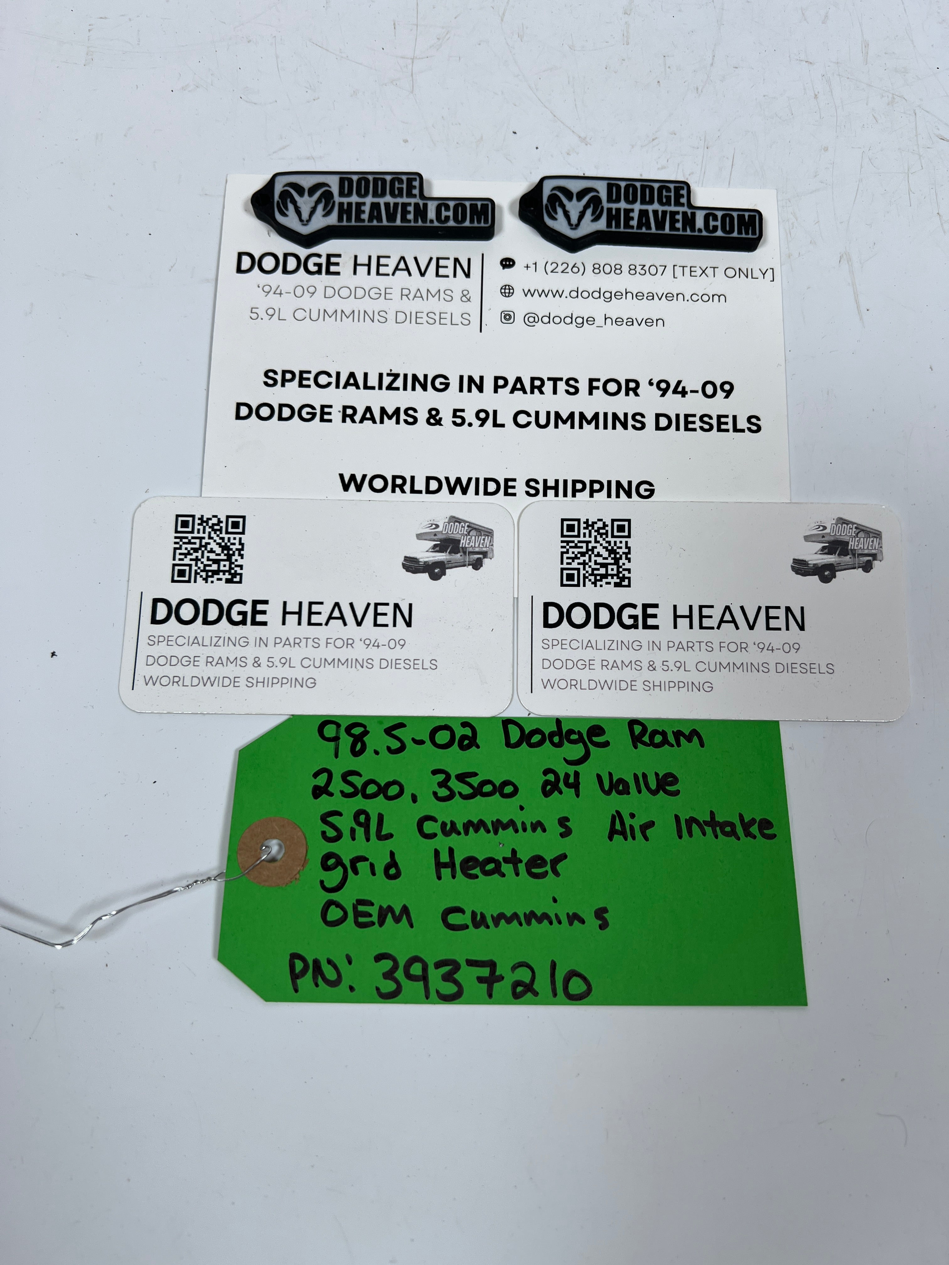 1998.5-2002 Dodge Ram 24 Valve 5.9L Cummins Air Intake Grid Heater