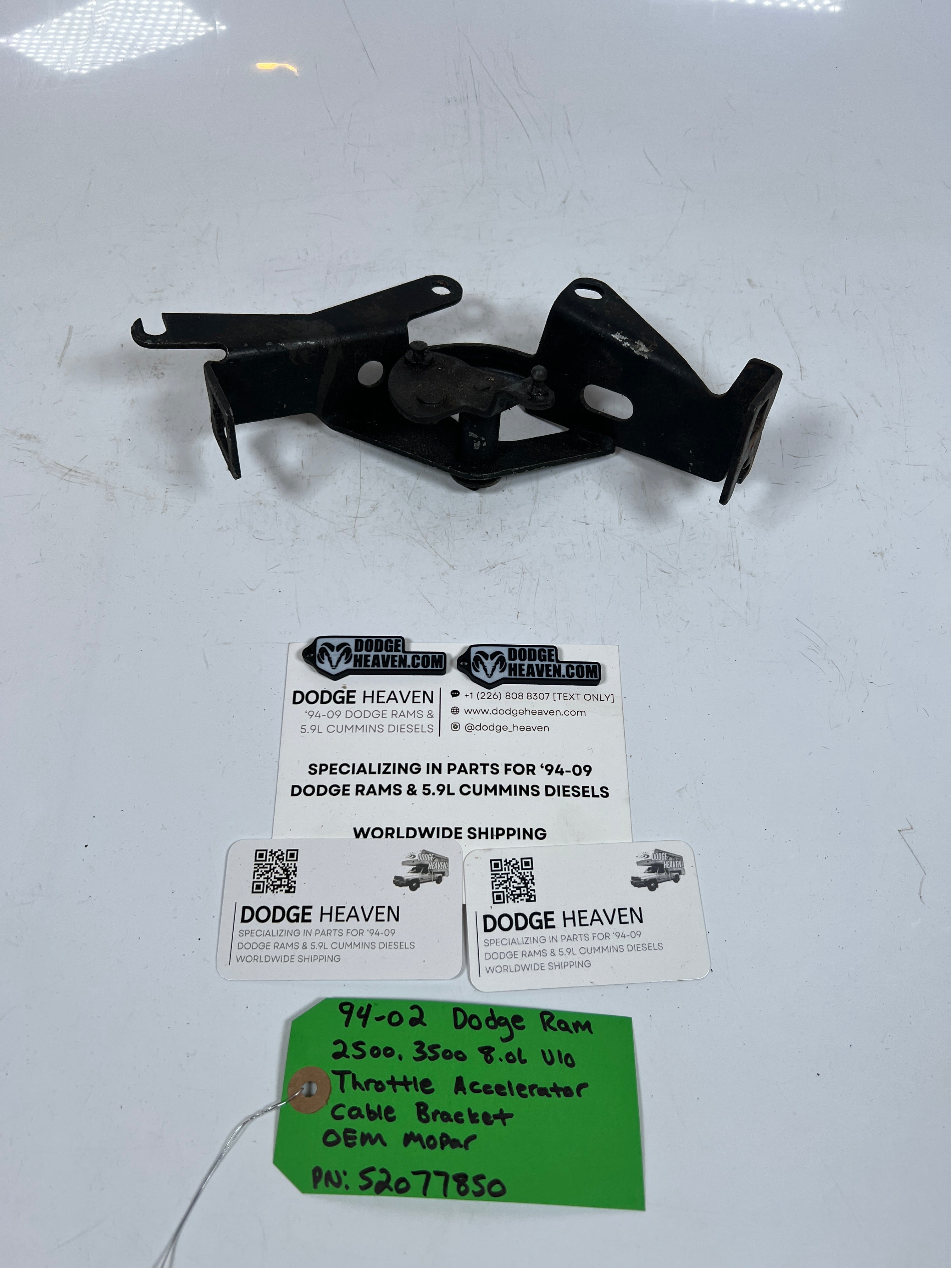 1994-2002 Dodge Ram 8.0L V10 Throttle Accelerator Cable Bracket