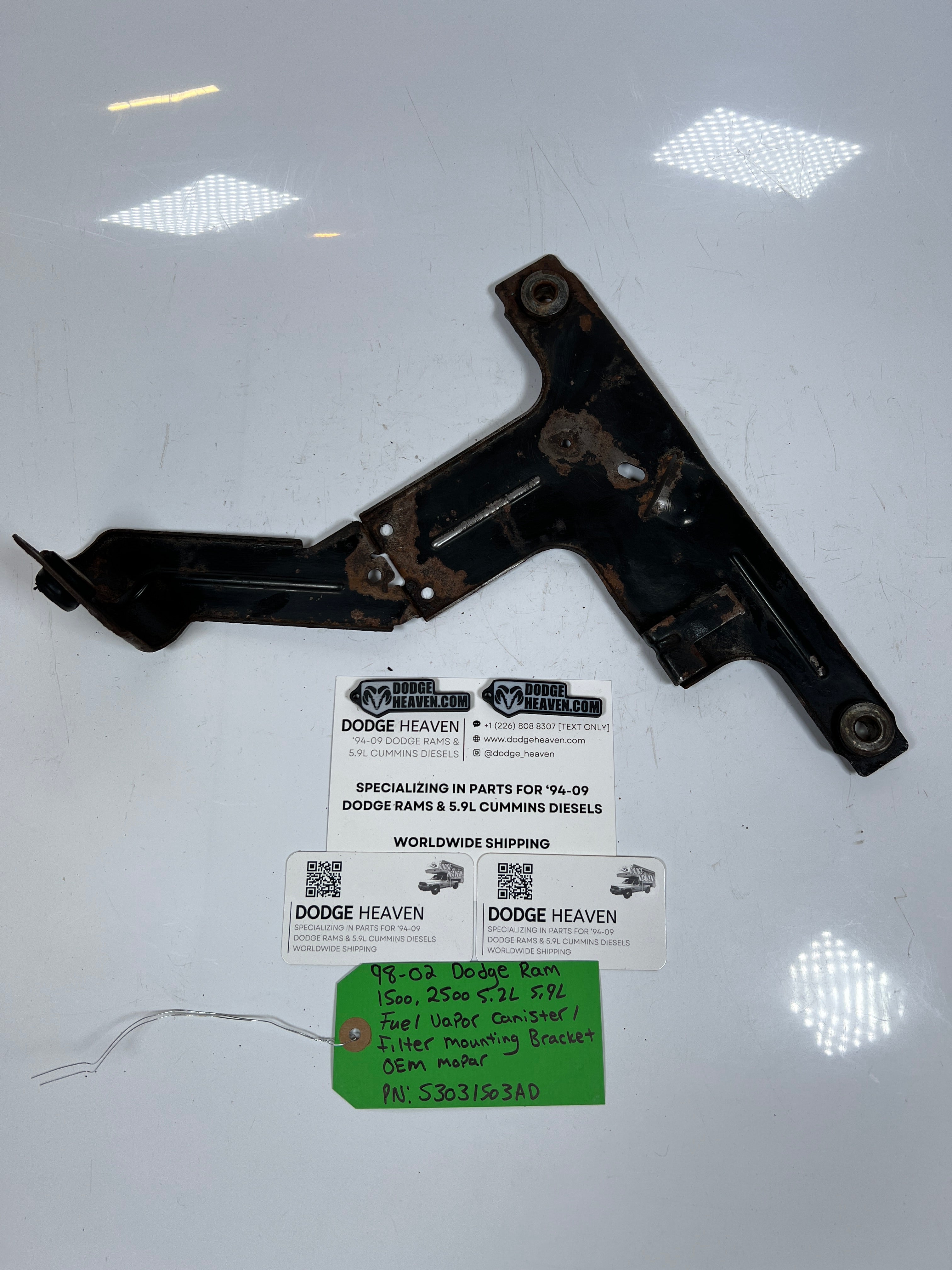1998-2002 Dodge Ram 5.2L 5.9L Gas Fuel Vapor Canister Bracket