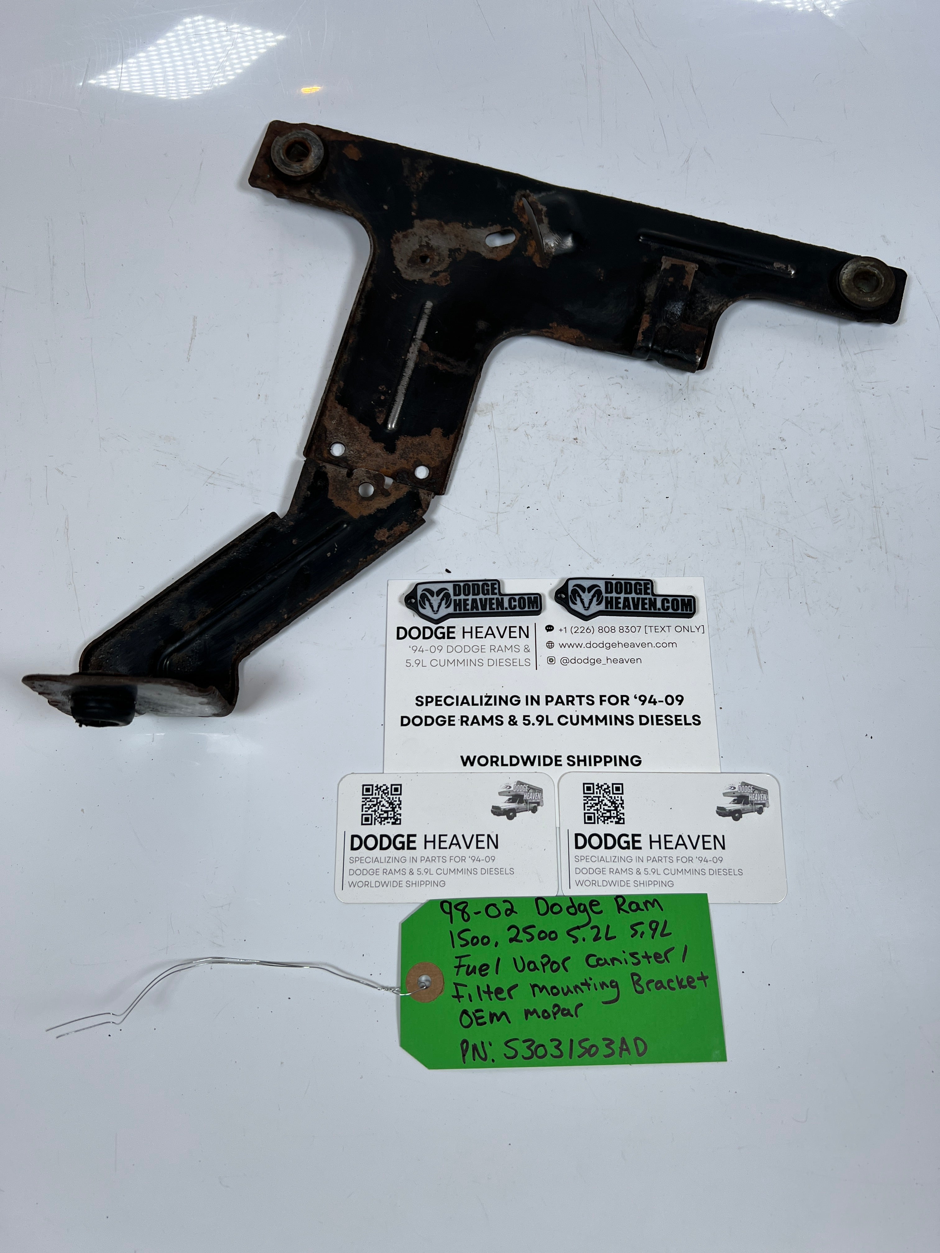 1998-2002 Dodge Ram 5.2L 5.9L Gas Fuel Vapor Canister Bracket