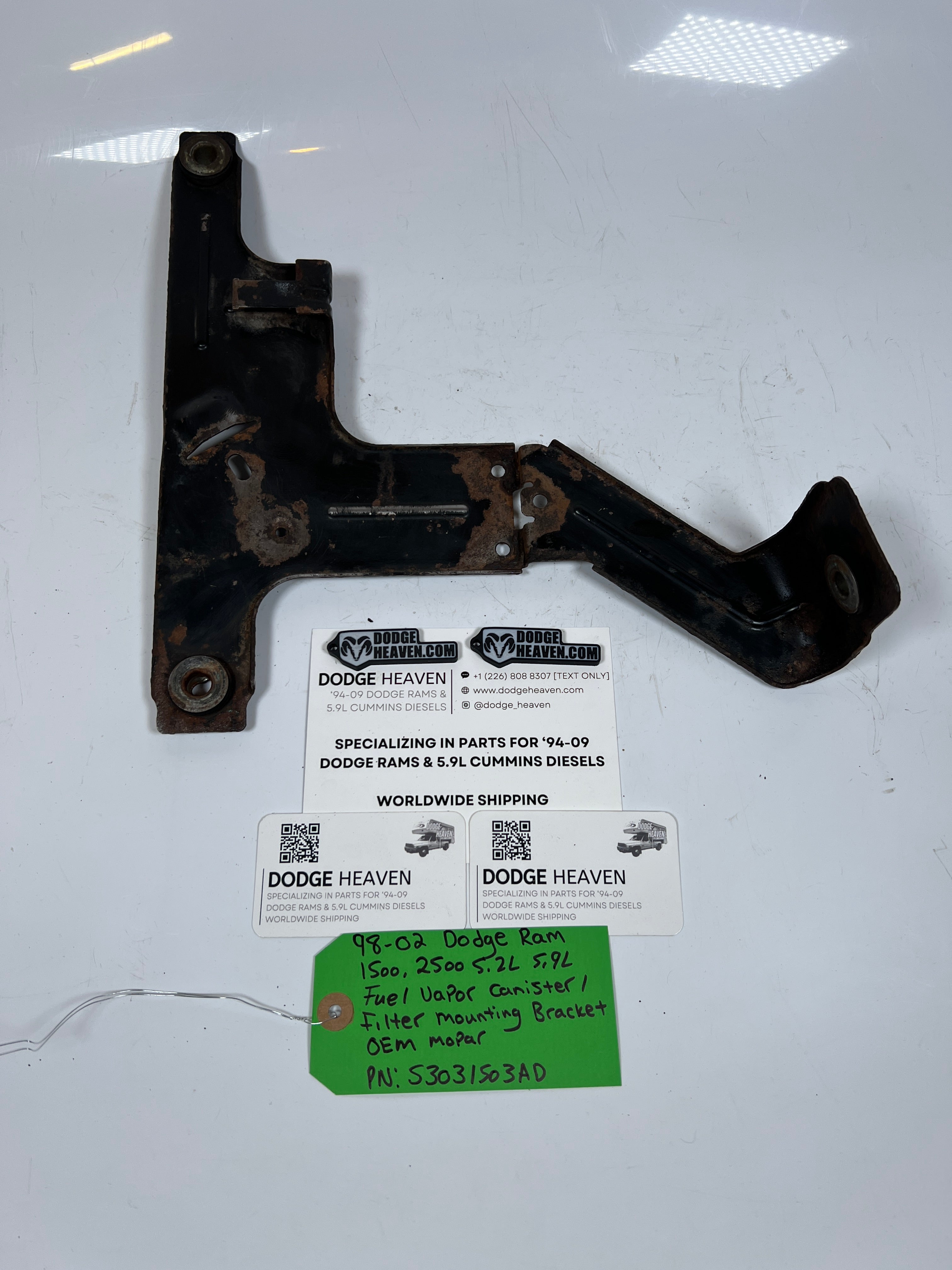 1998-2002 Dodge Ram 5.2L 5.9L Gas Fuel Vapor Canister Bracket