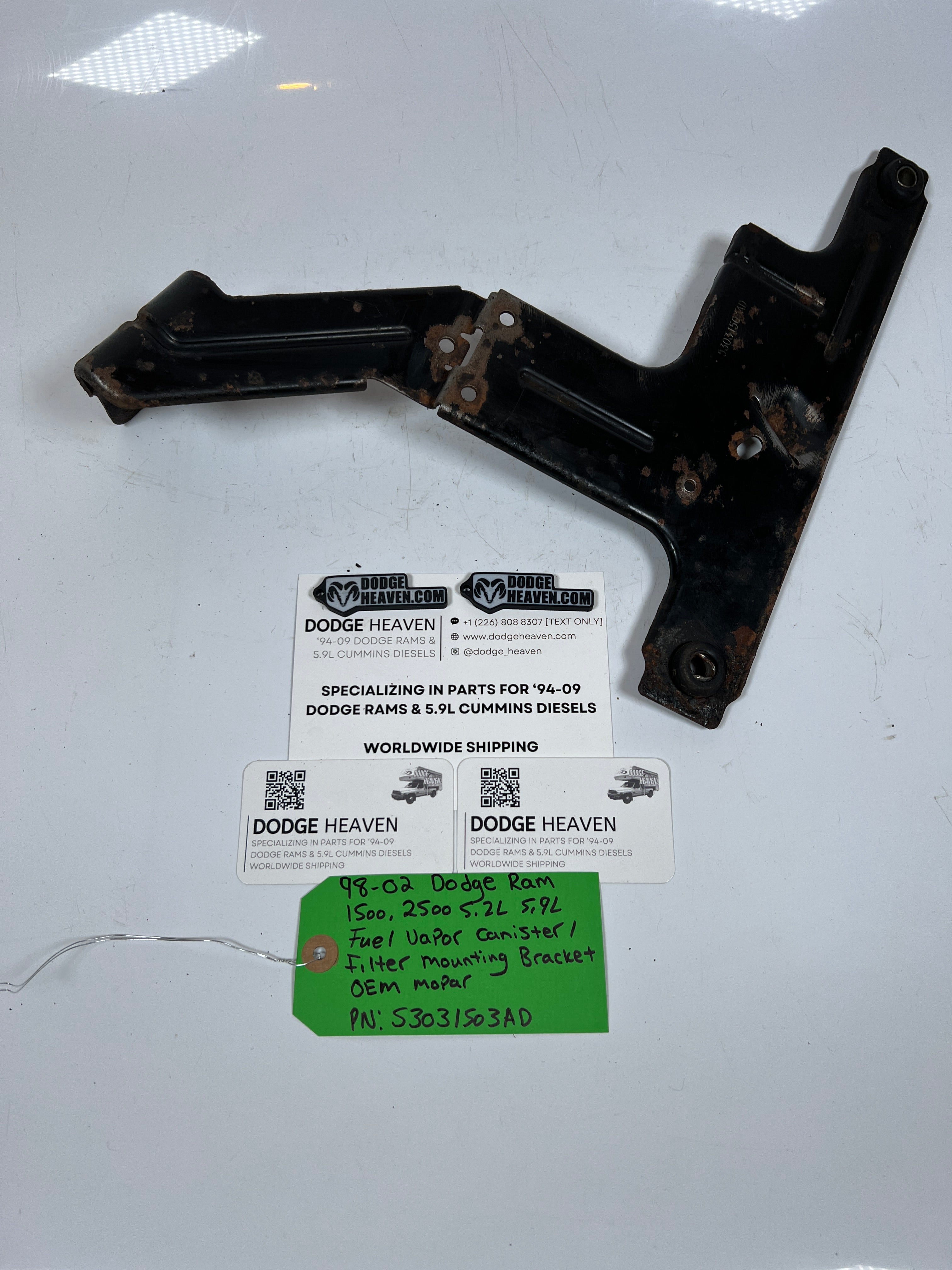1998-2002 Dodge Ram 5.2L 5.9L Gas Fuel Vapor Canister Bracket
