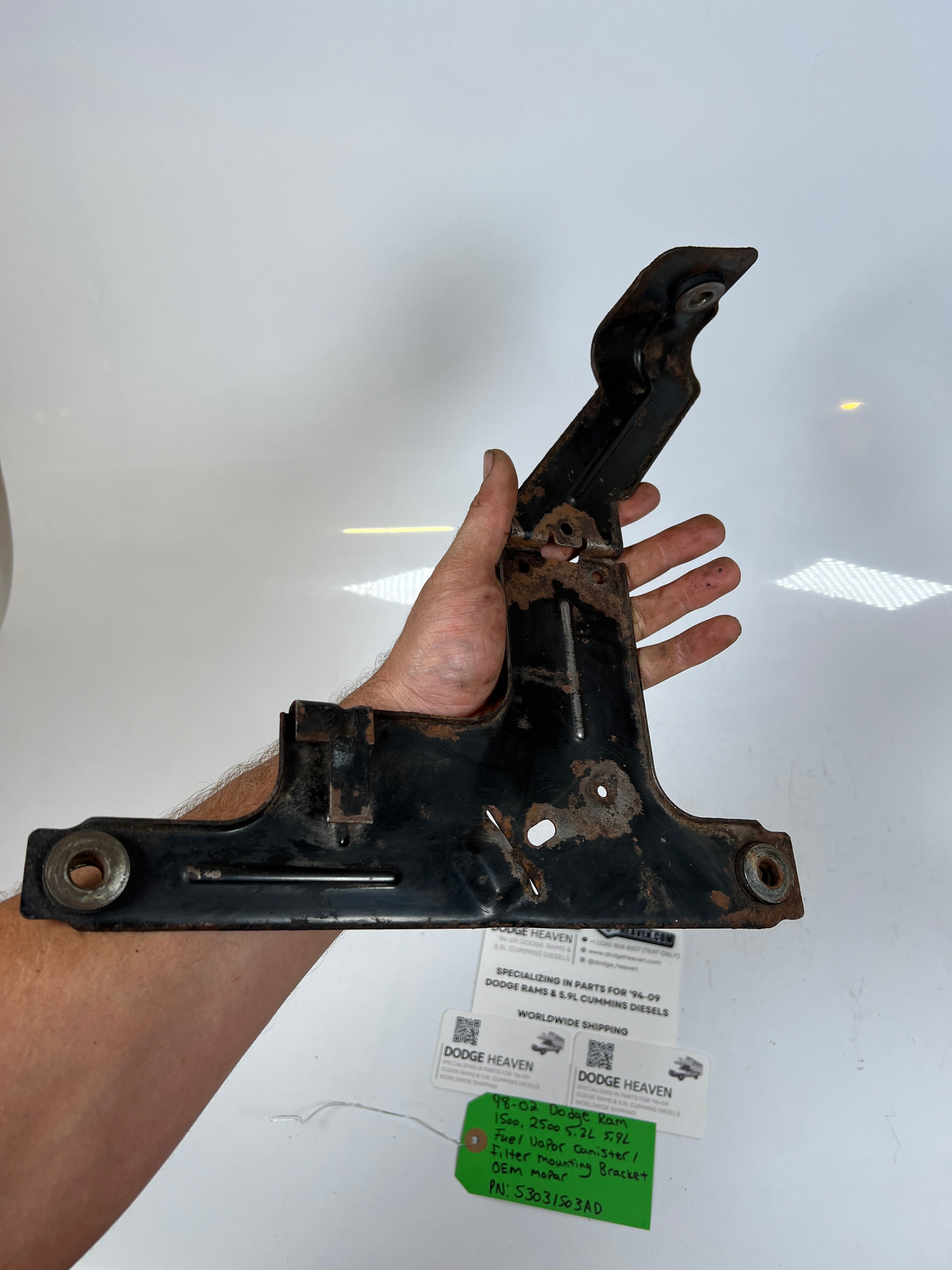 1998-2002 Dodge Ram 5.2L 5.9L Gas Fuel Vapor Canister Bracket