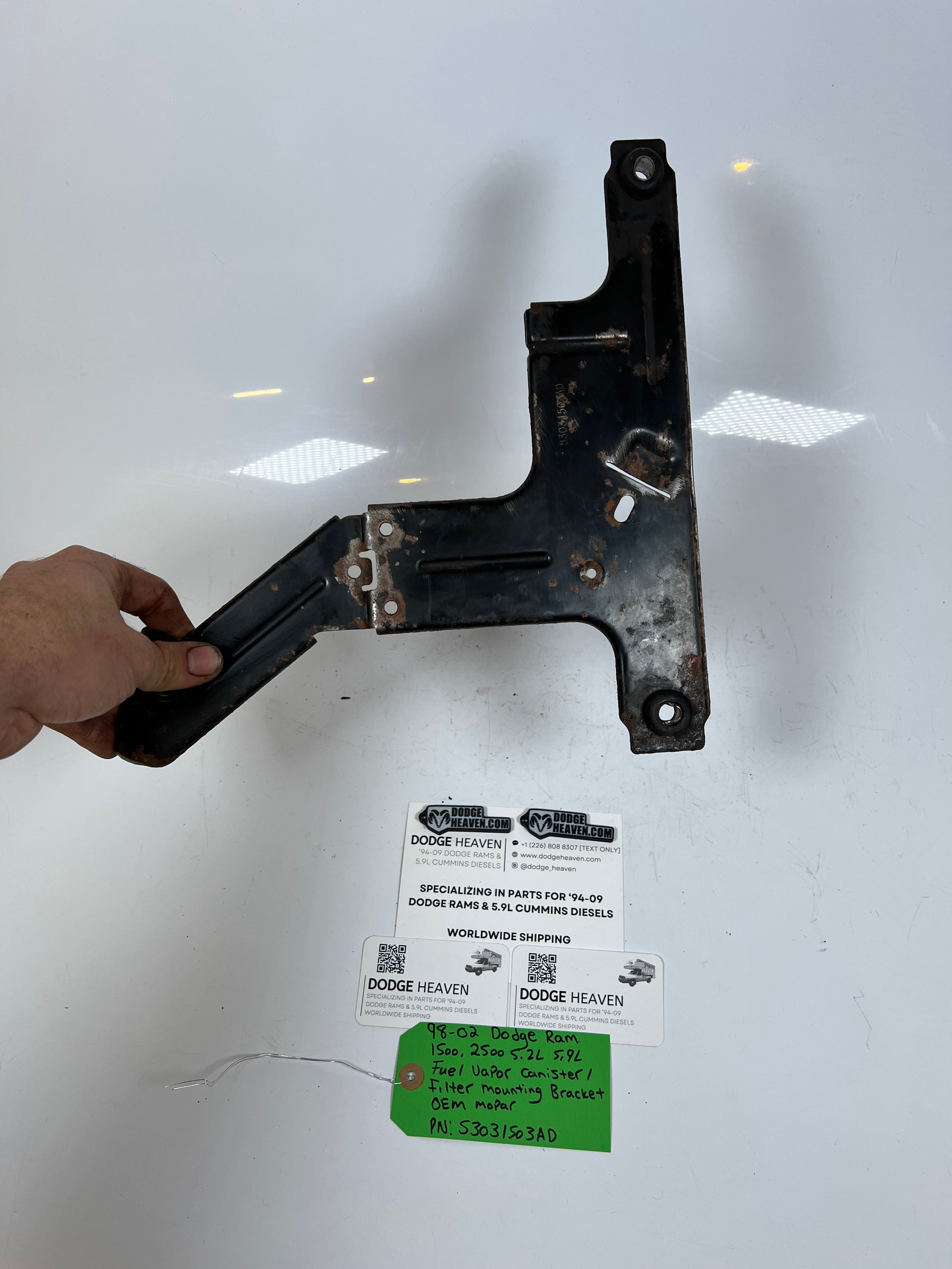 1998-2002 Dodge Ram 5.2L 5.9L Gas Fuel Vapor Canister Bracket