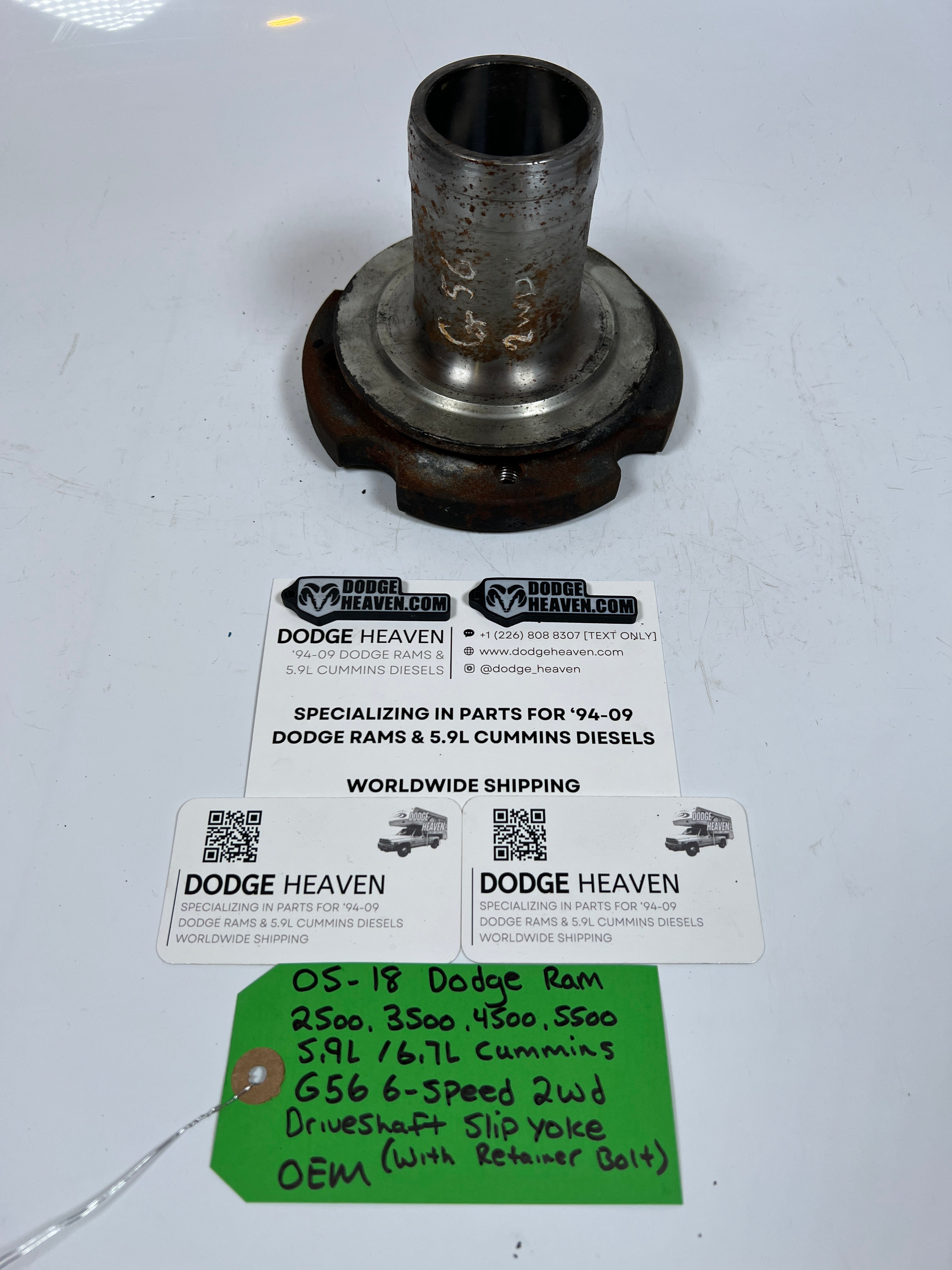2005-2018 Dodge Ram 5.9L / 6.7L Cummins G56 6-Speed 2WD Driveshaft Slip Yoke