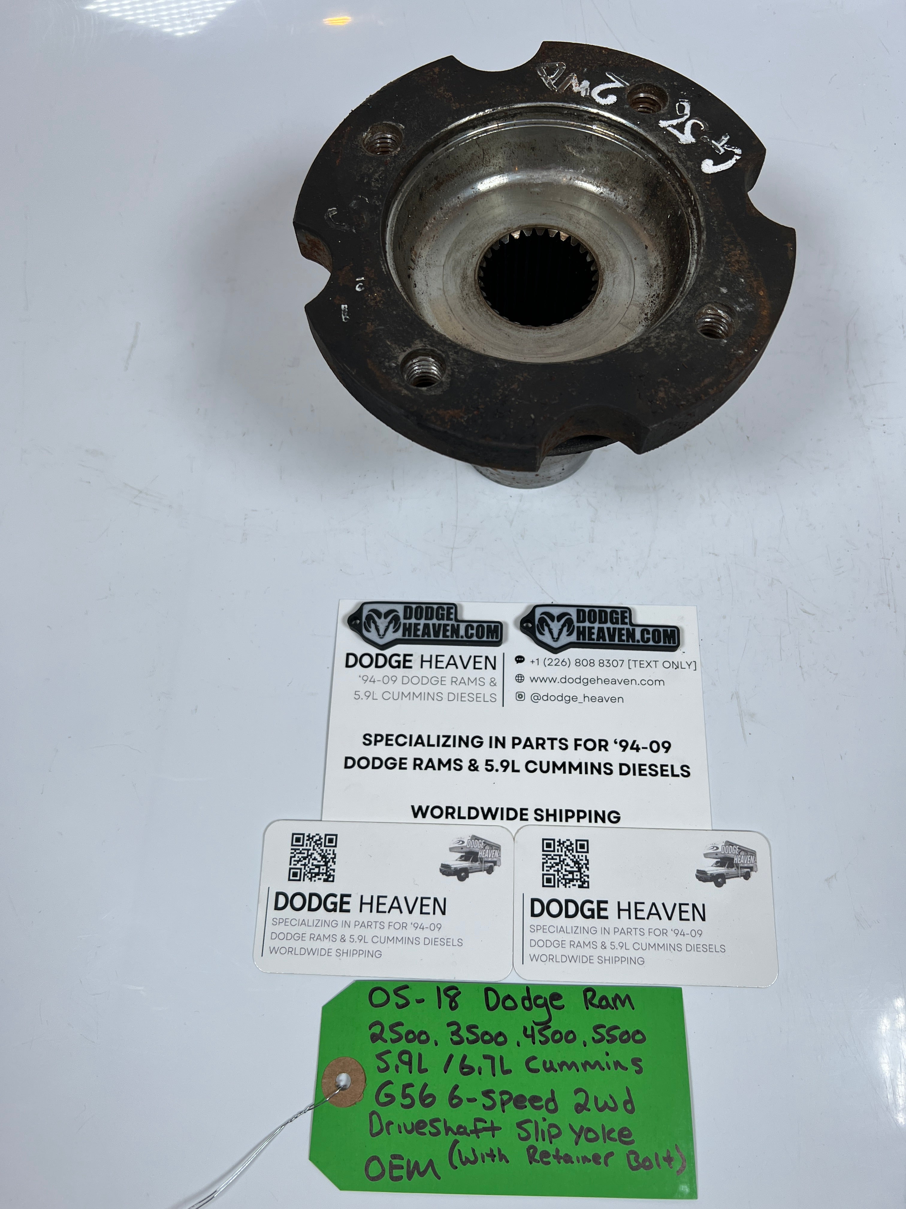 2005-2018 Dodge Ram 5.9L / 6.7L Cummins G56 6-Speed 2WD Driveshaft Slip Yoke