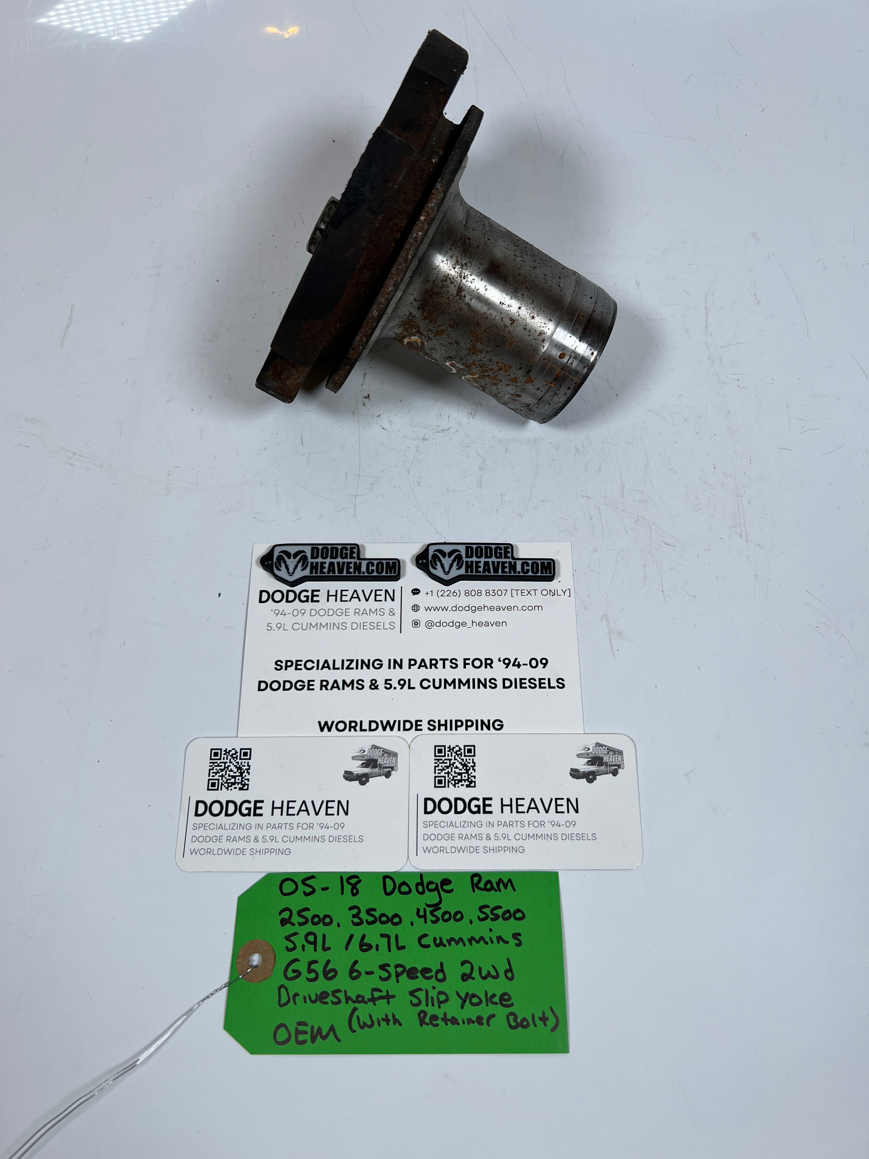 2005-2018 Dodge Ram 5.9L / 6.7L Cummins G56 6-Speed 2WD Driveshaft Slip Yoke