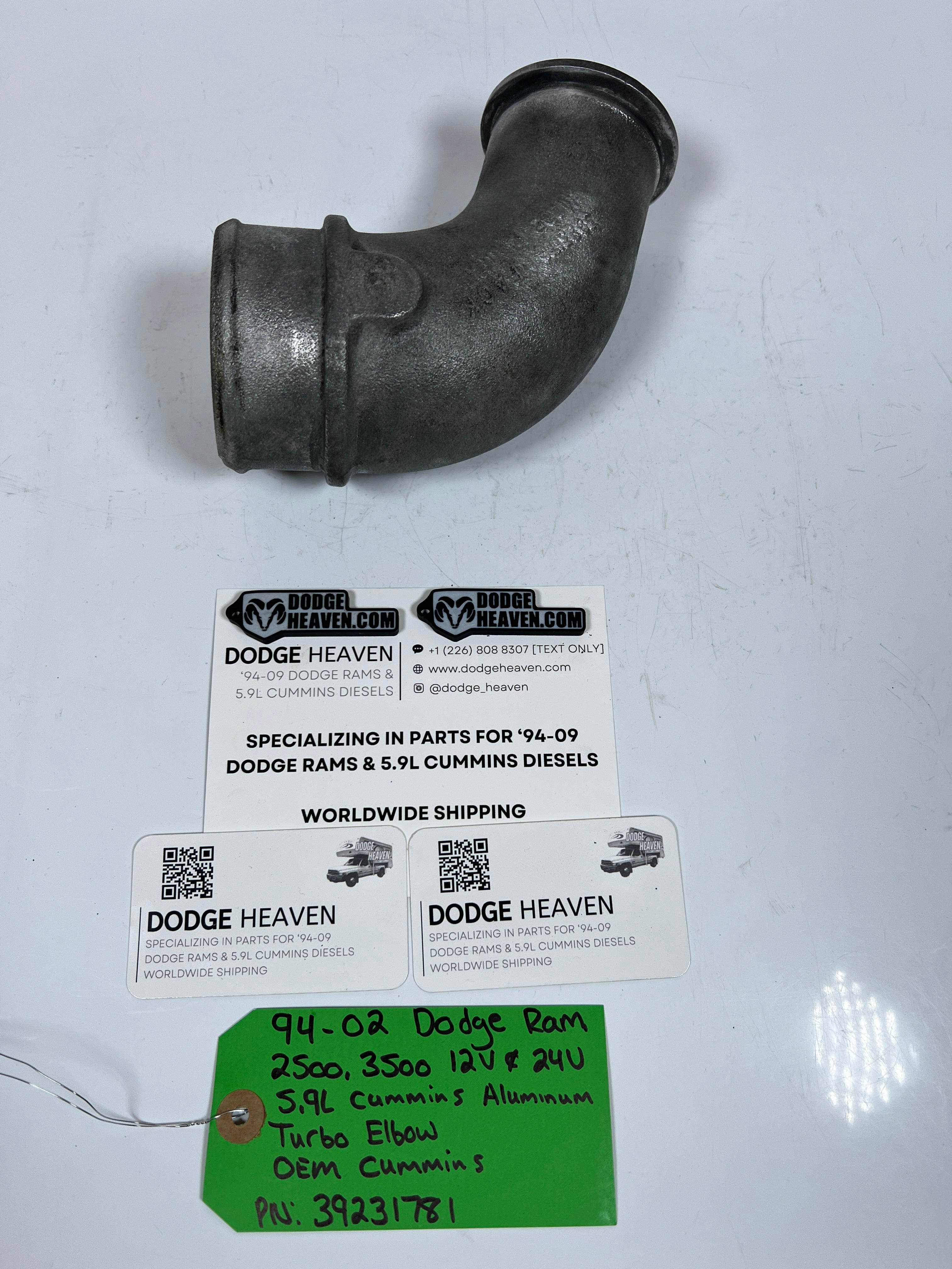 1994-2002 Dodge Ram 12V & 24V 5.9L Cummins Turbo Elbow HX35 HY35