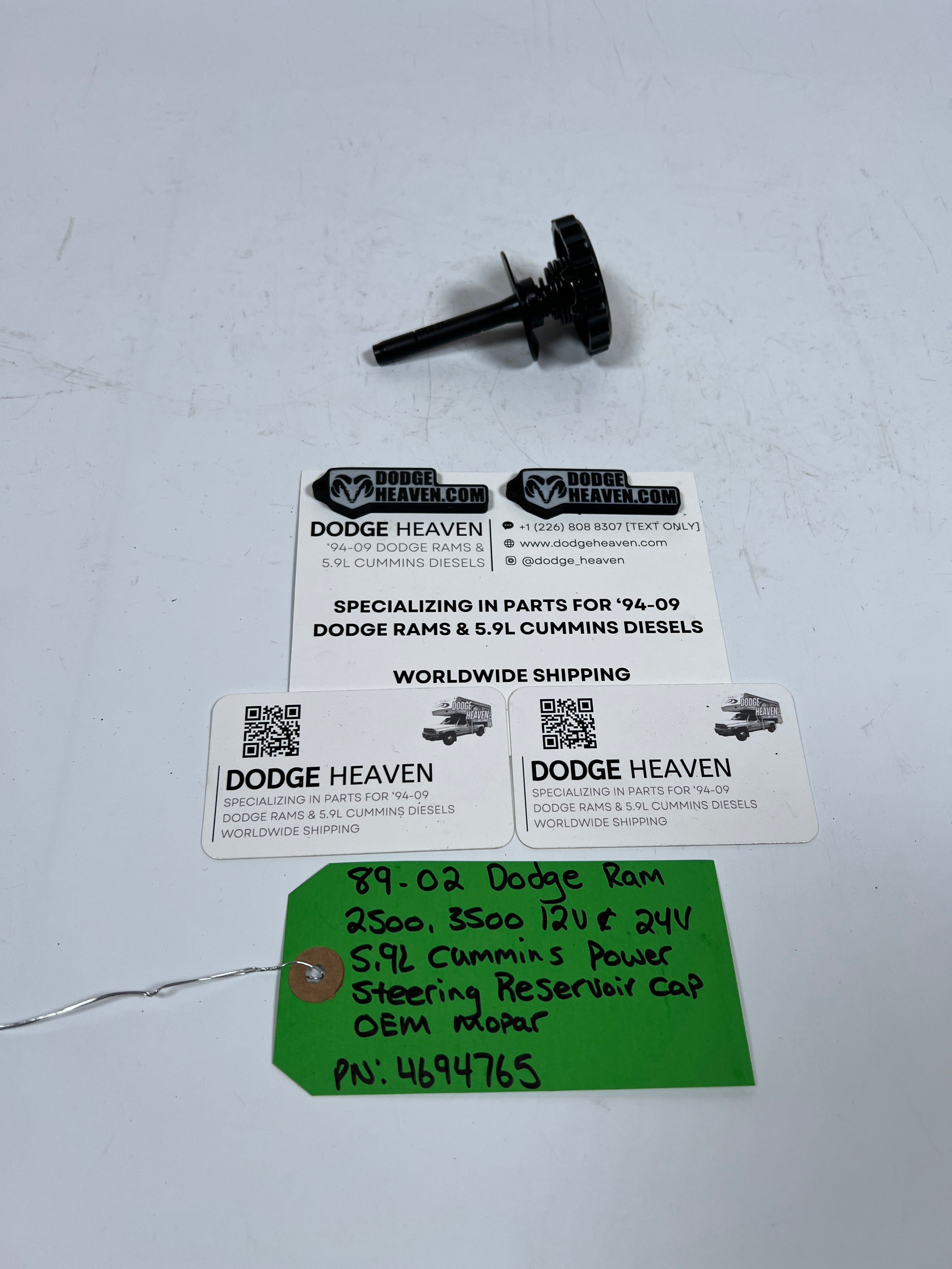 1989-2002 Dodge Ram 12V & 24 V 5.9L Cummins Power Steering Pump Reservoir Cap