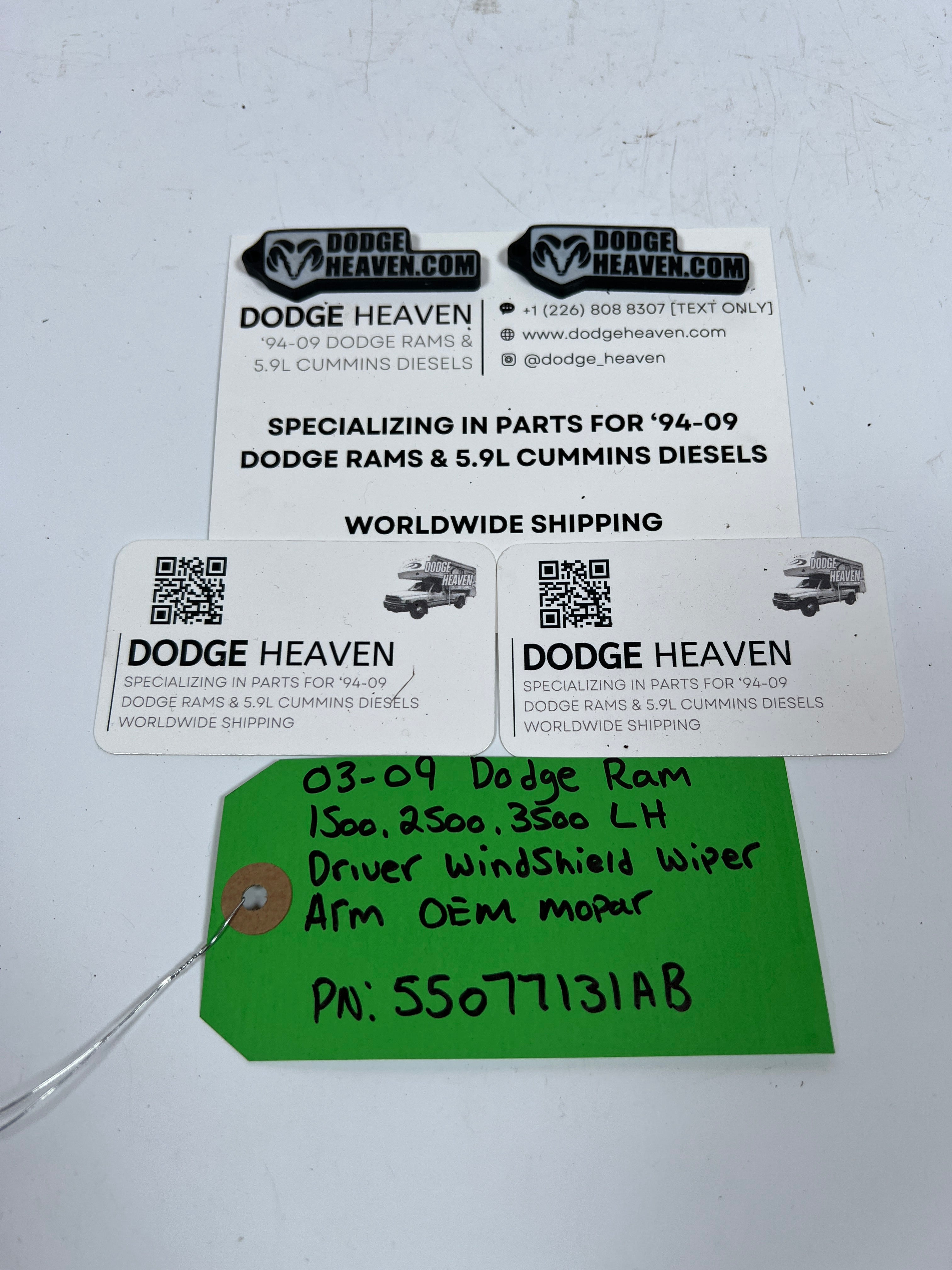 2003-2009 Dodge Ram 1500-3500 Driver Windshield Wiper Arm