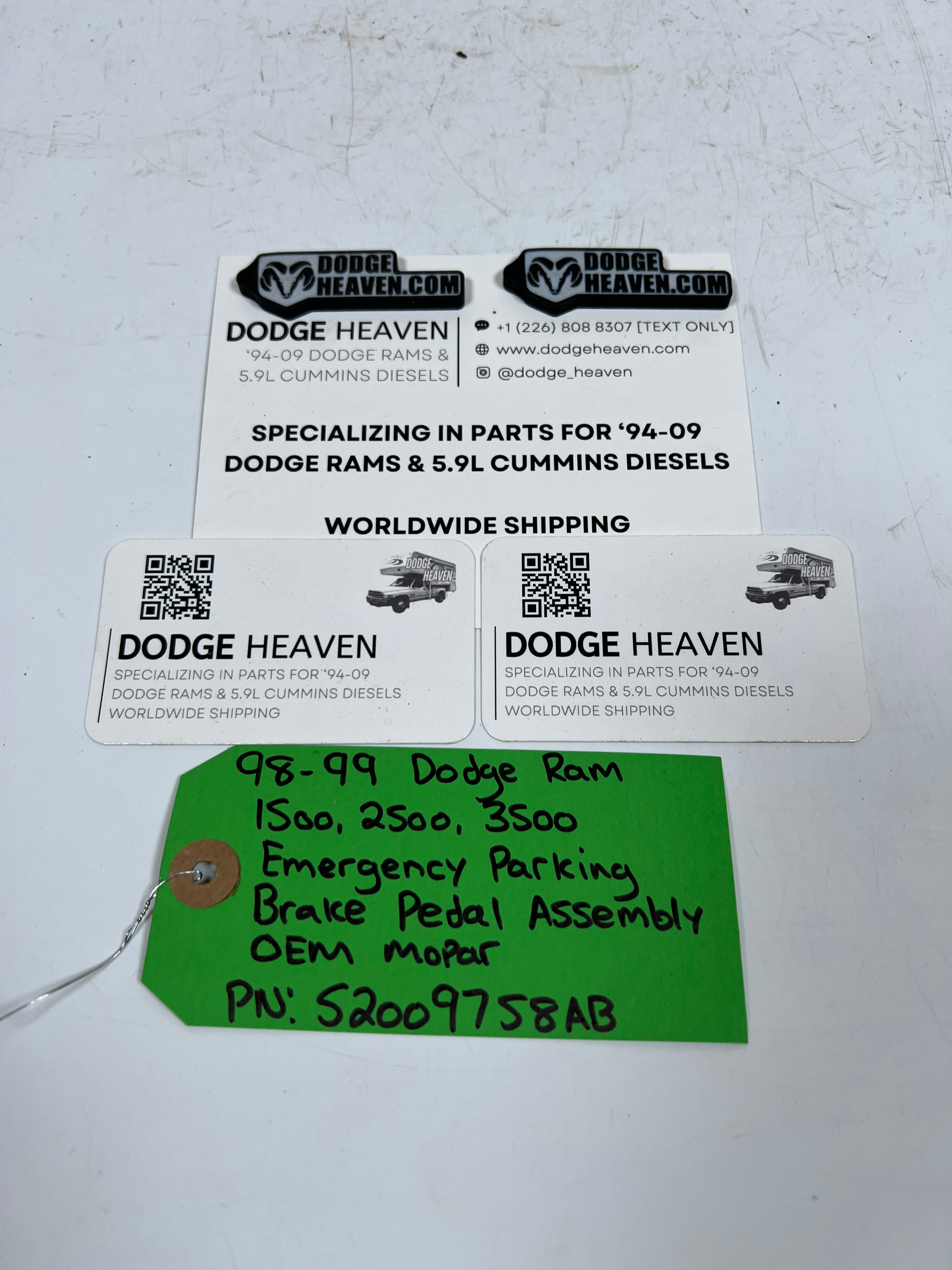1998-1999 Dodge Ram Emergency Parking Brake Pedal Assembly