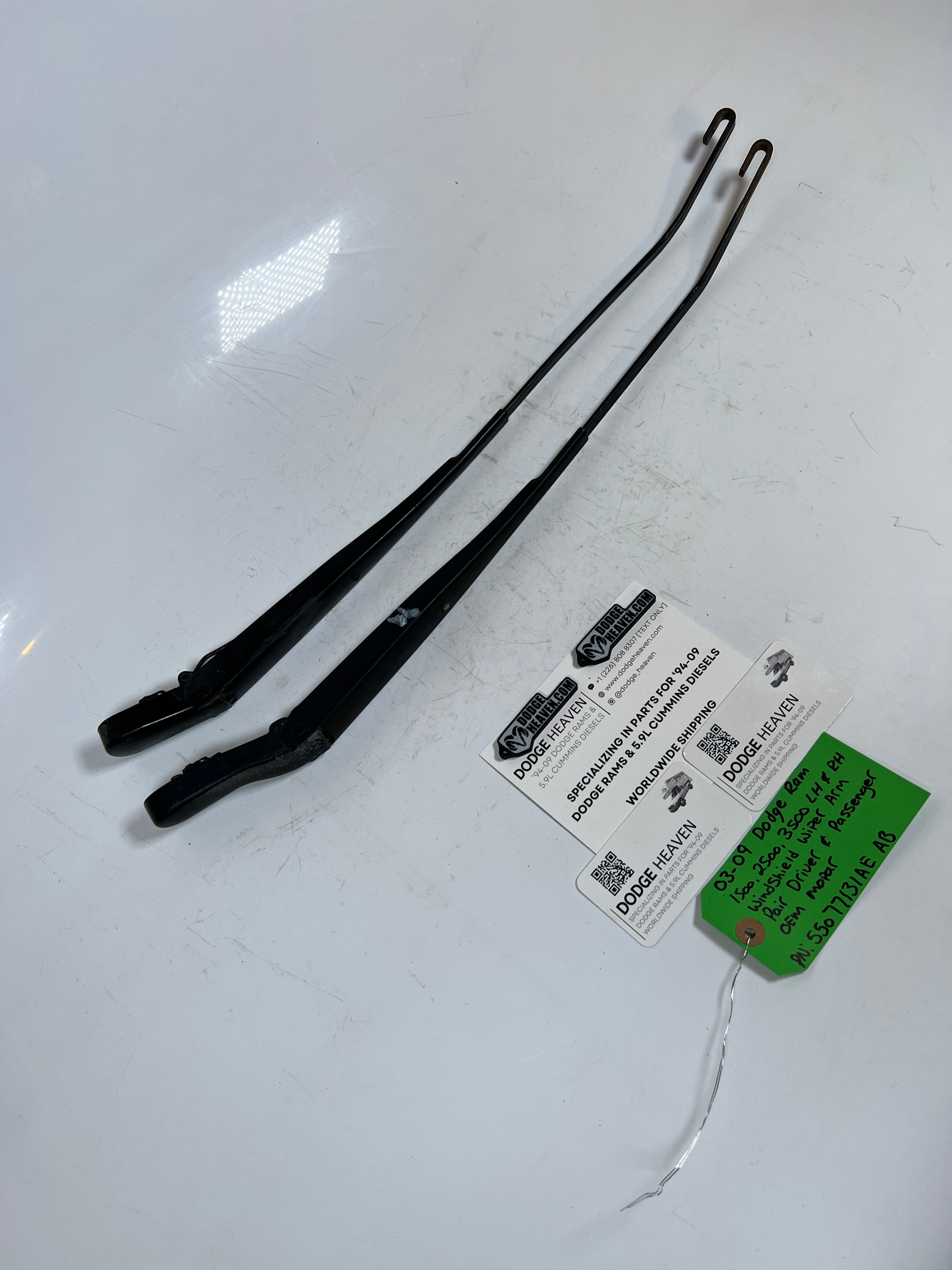 2003-2009 Dodge Ram Windshield Wiper Arm Driver & Passenger Pair of 2