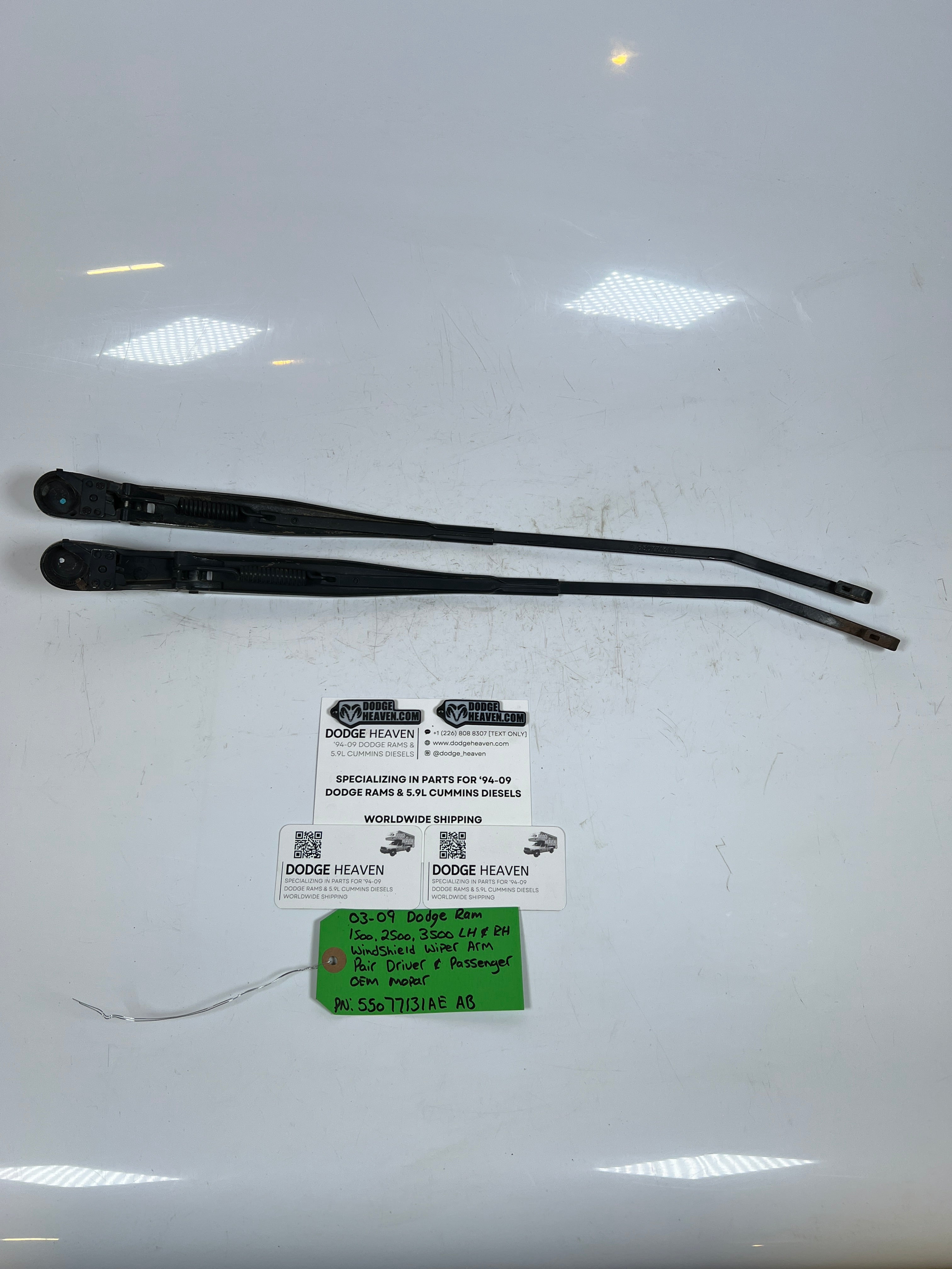 2003-2009 Dodge Ram Windshield Wiper Arm Driver & Passenger Pair of 2