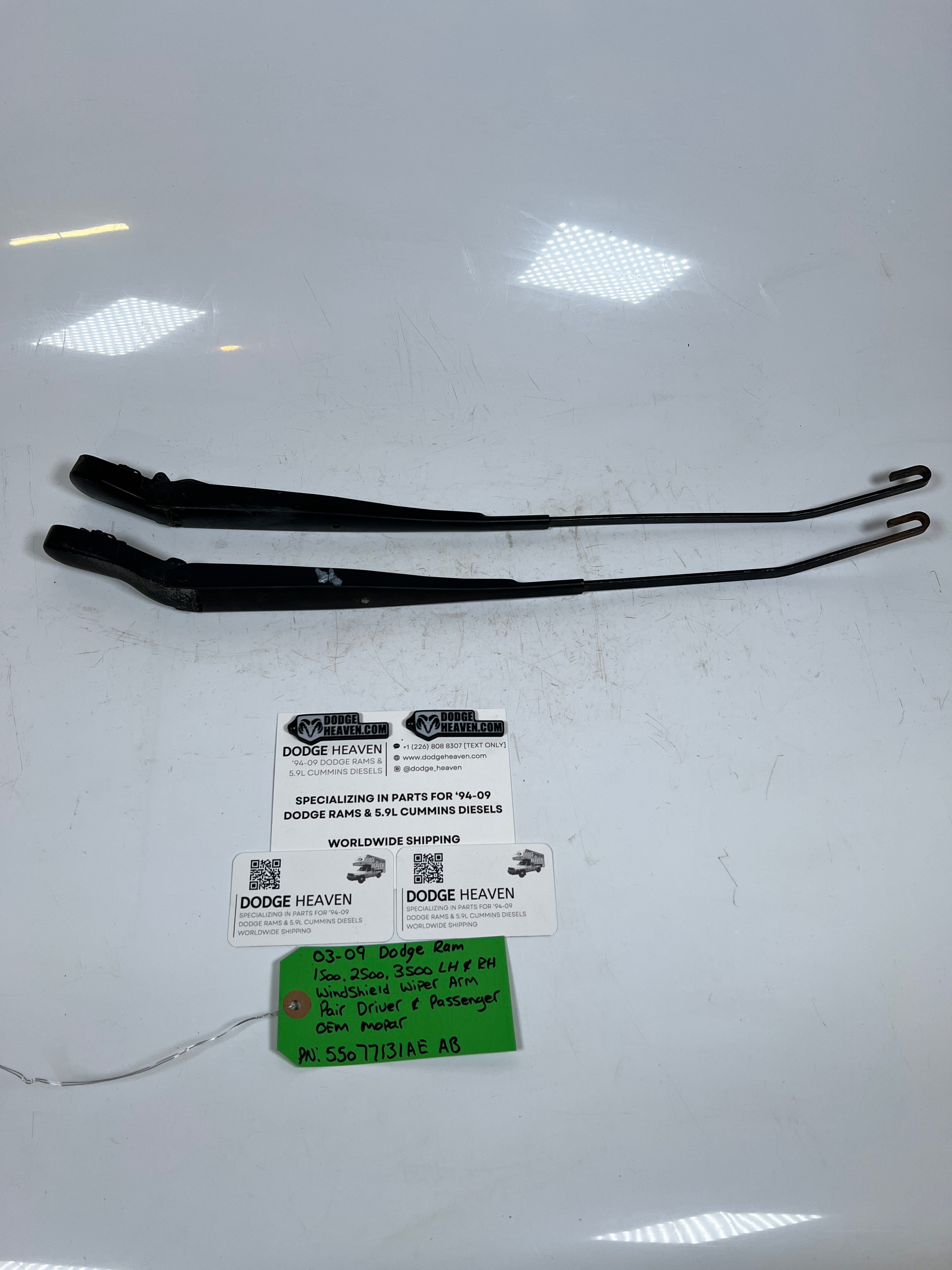 2003-2009 Dodge Ram Windshield Wiper Arm Driver & Passenger Pair of 2