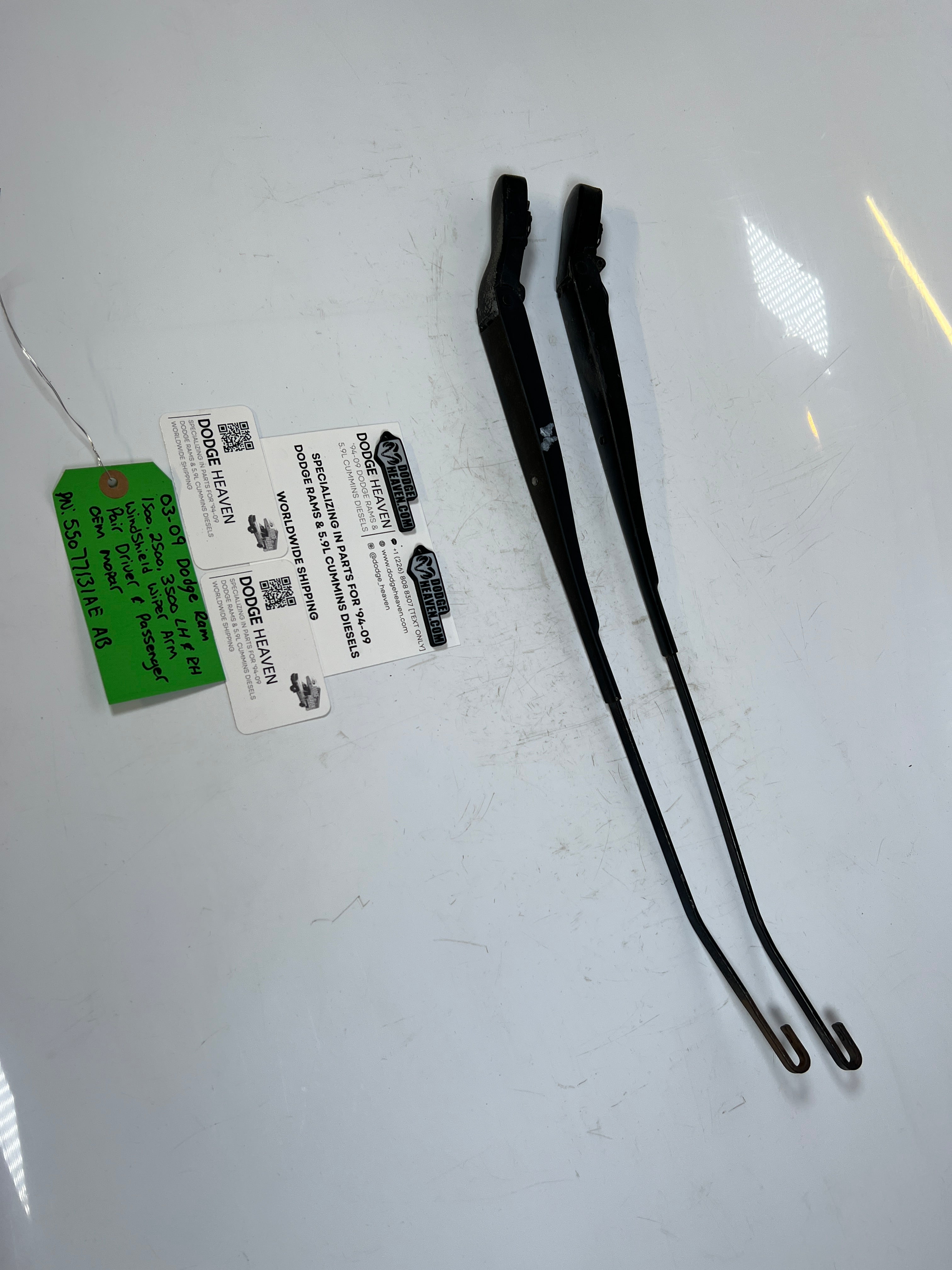 2003-2009 Dodge Ram Windshield Wiper Arm Driver & Passenger Pair of 2