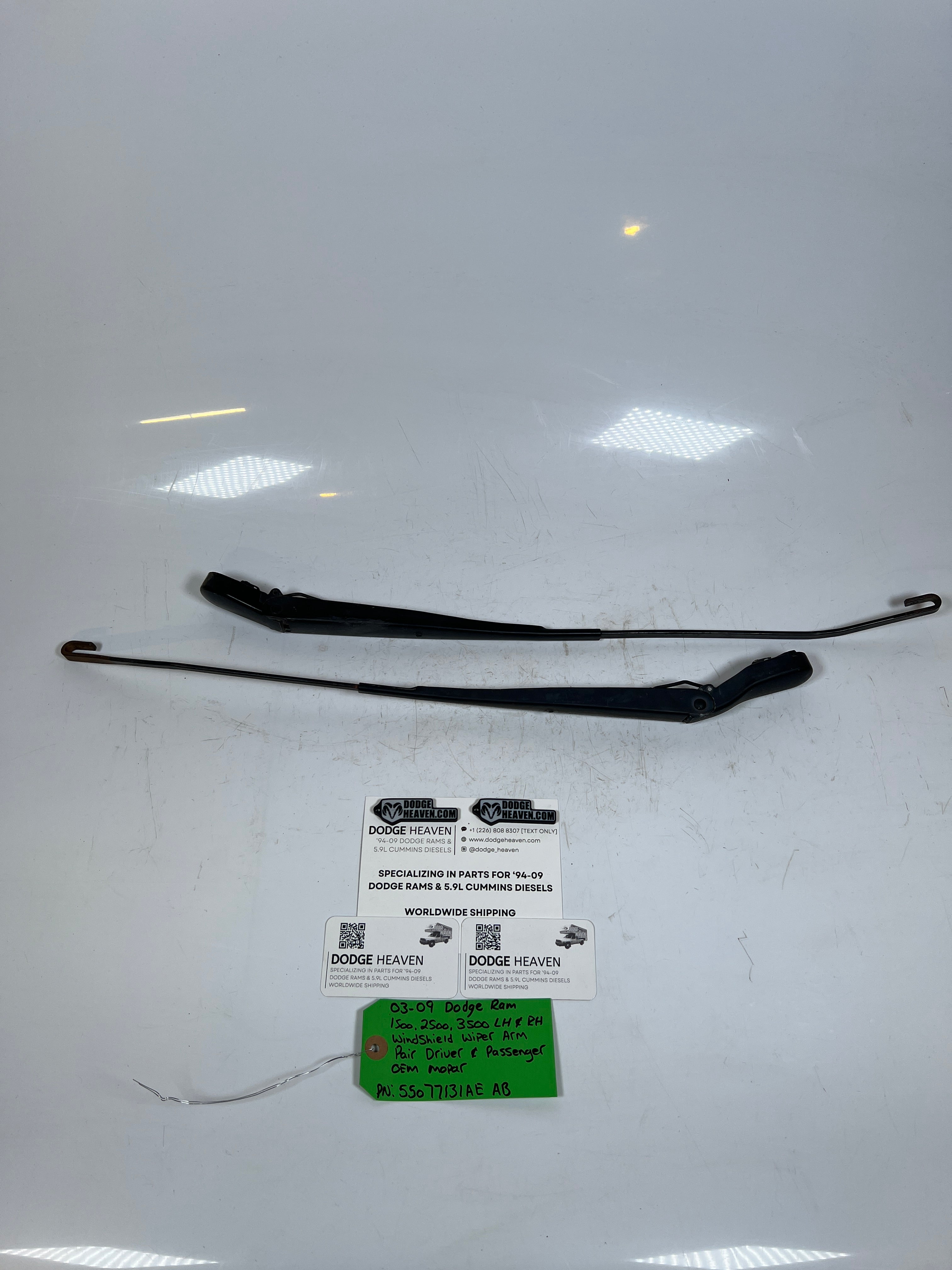 2003-2009 Dodge Ram Windshield Wiper Arm Driver & Passenger Pair of 2