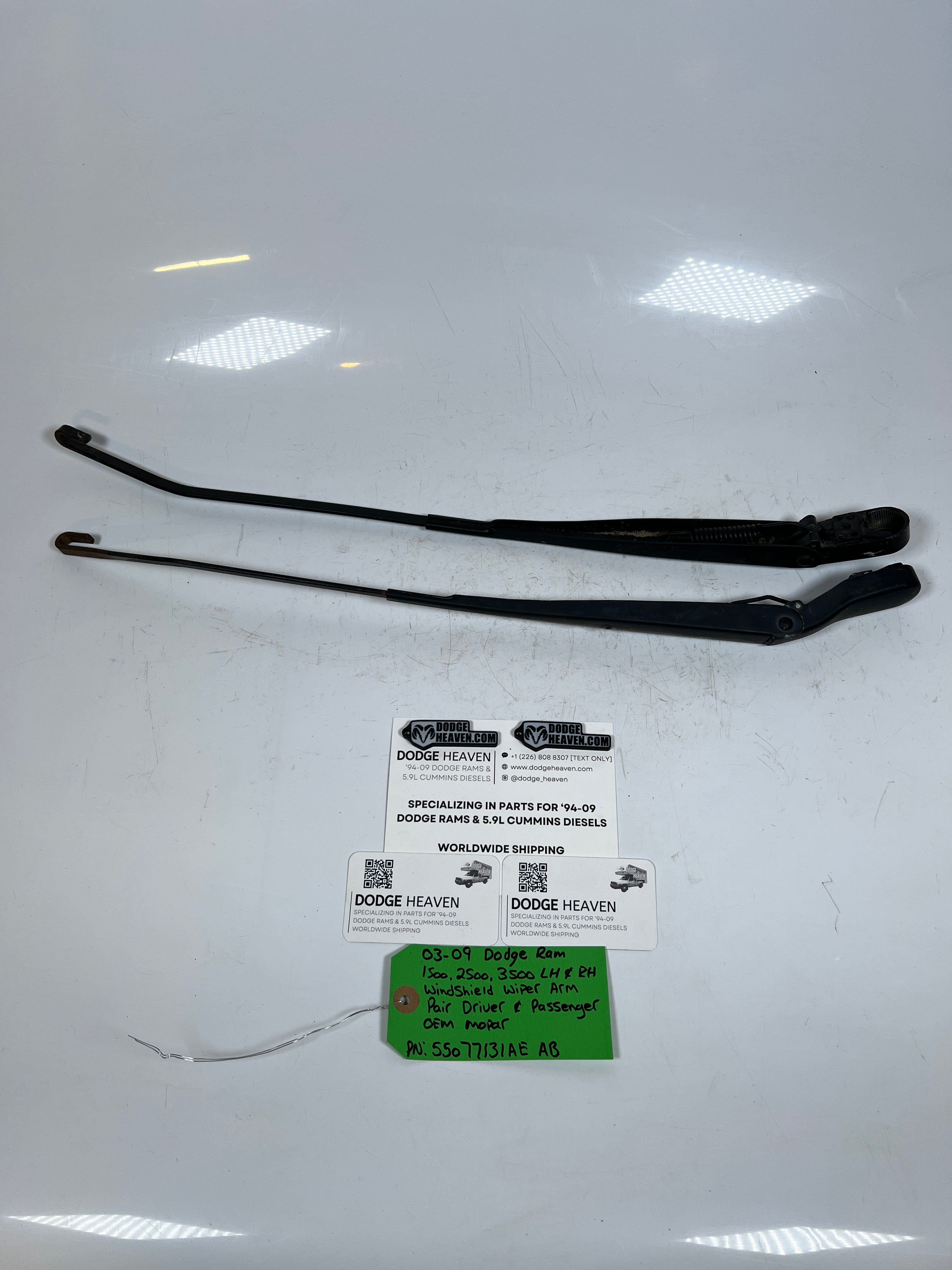2003-2009 Dodge Ram Windshield Wiper Arm Driver & Passenger Pair of 2