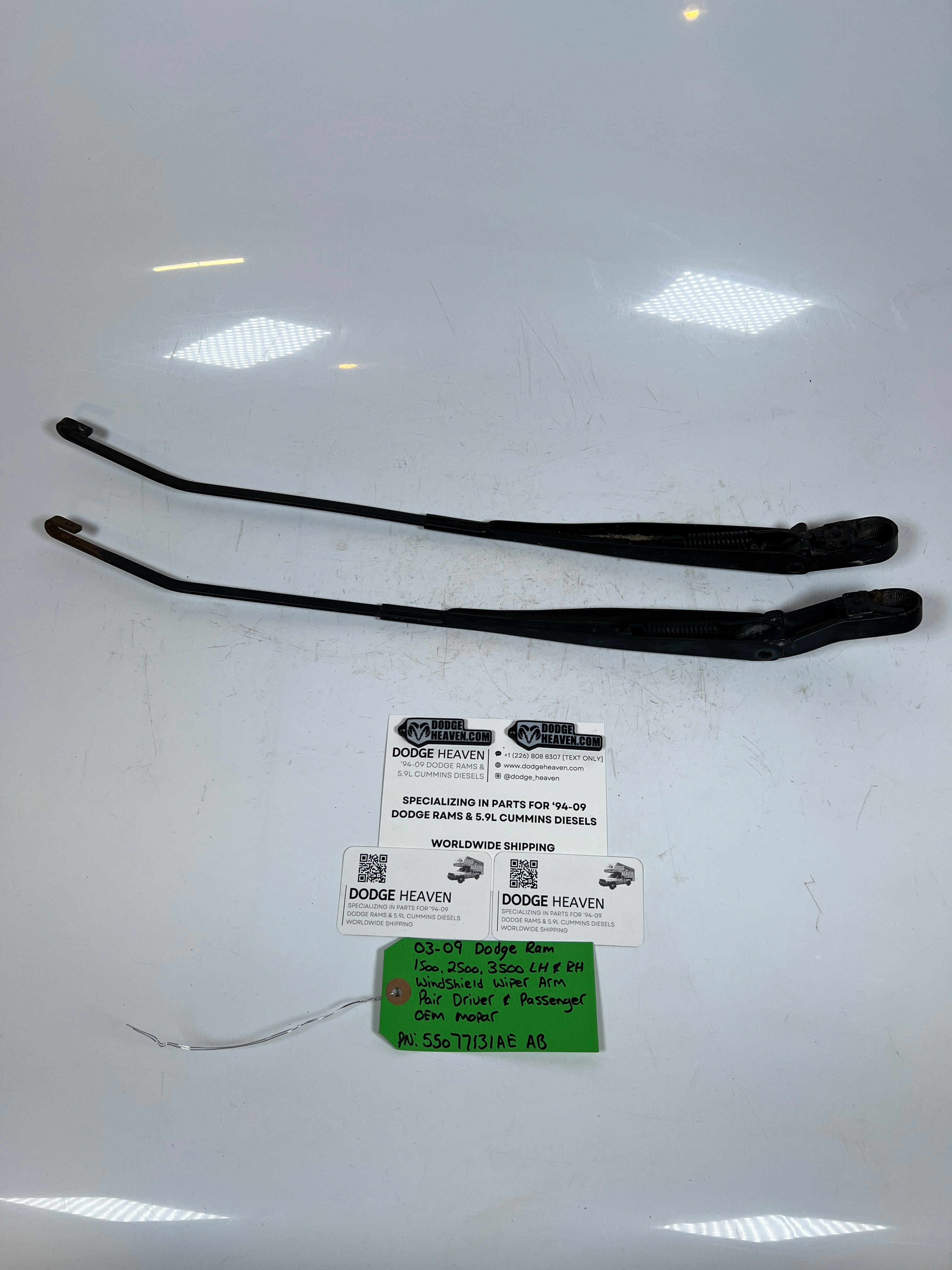 2003-2009 Dodge Ram Windshield Wiper Arm Driver & Passenger Pair of 2