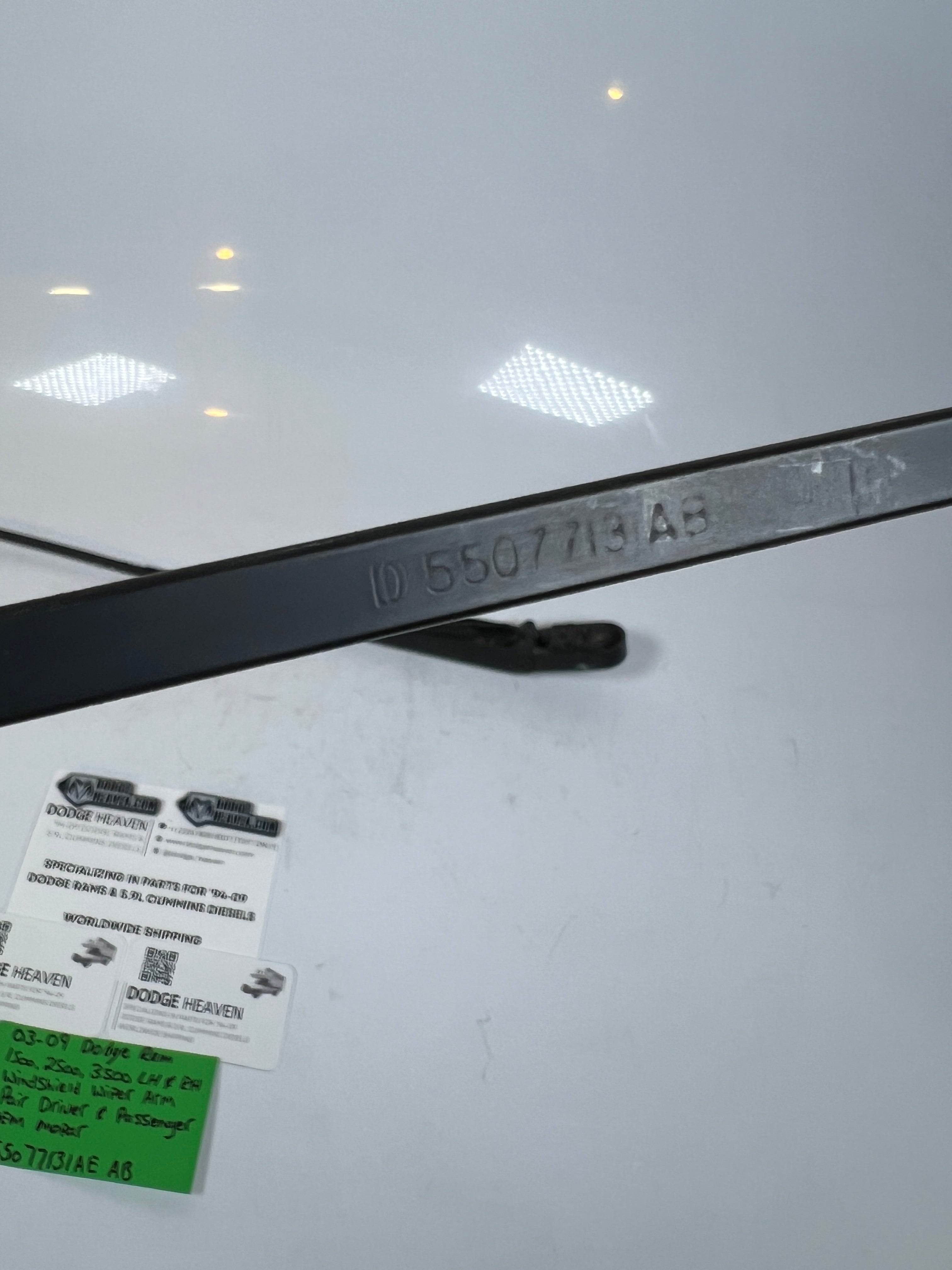 2003-2009 Dodge Ram Windshield Wiper Arm Driver & Passenger Pair of 2