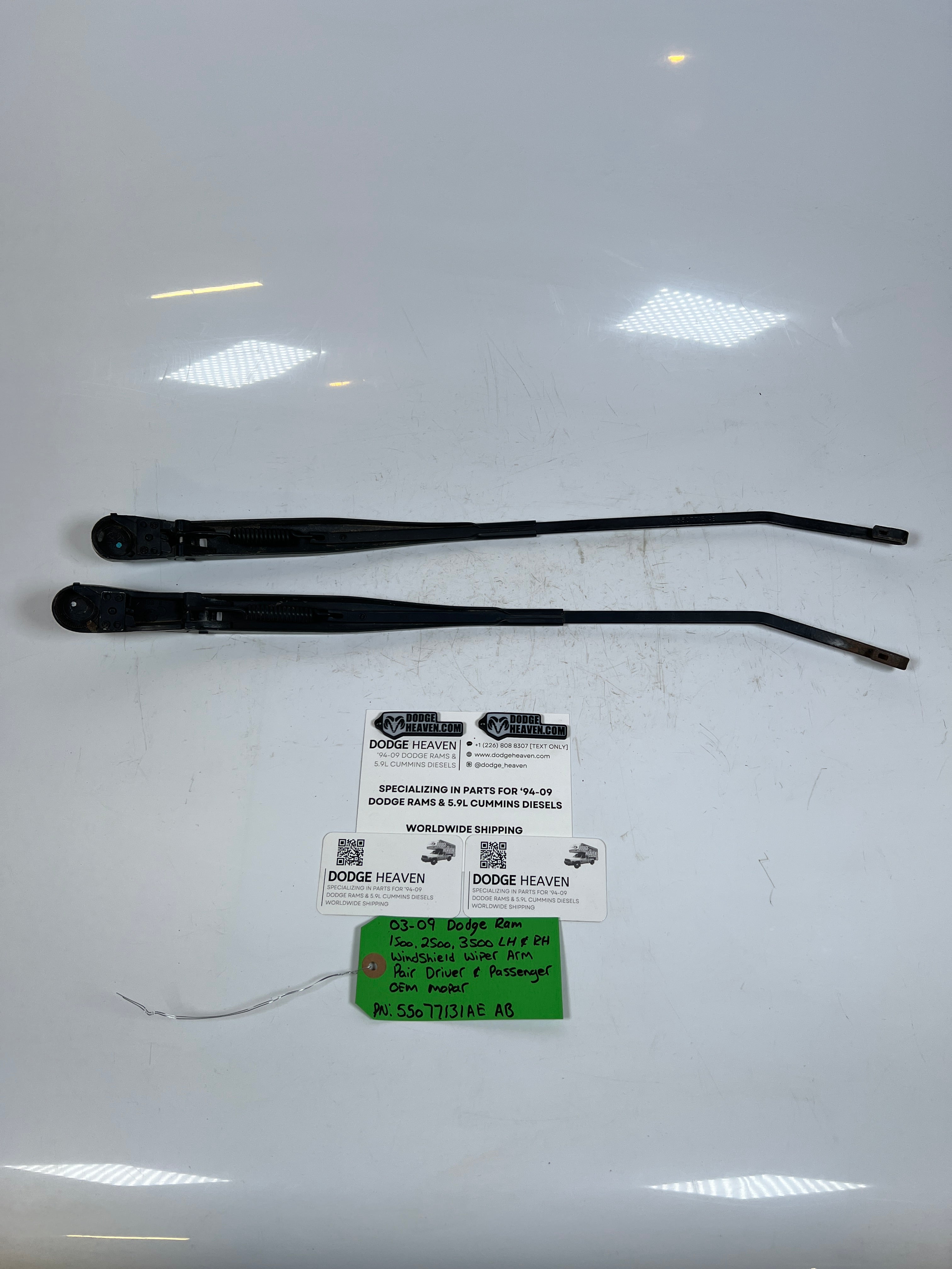 2003-2009 Dodge Ram Windshield Wiper Arm Driver & Passenger Pair of 2