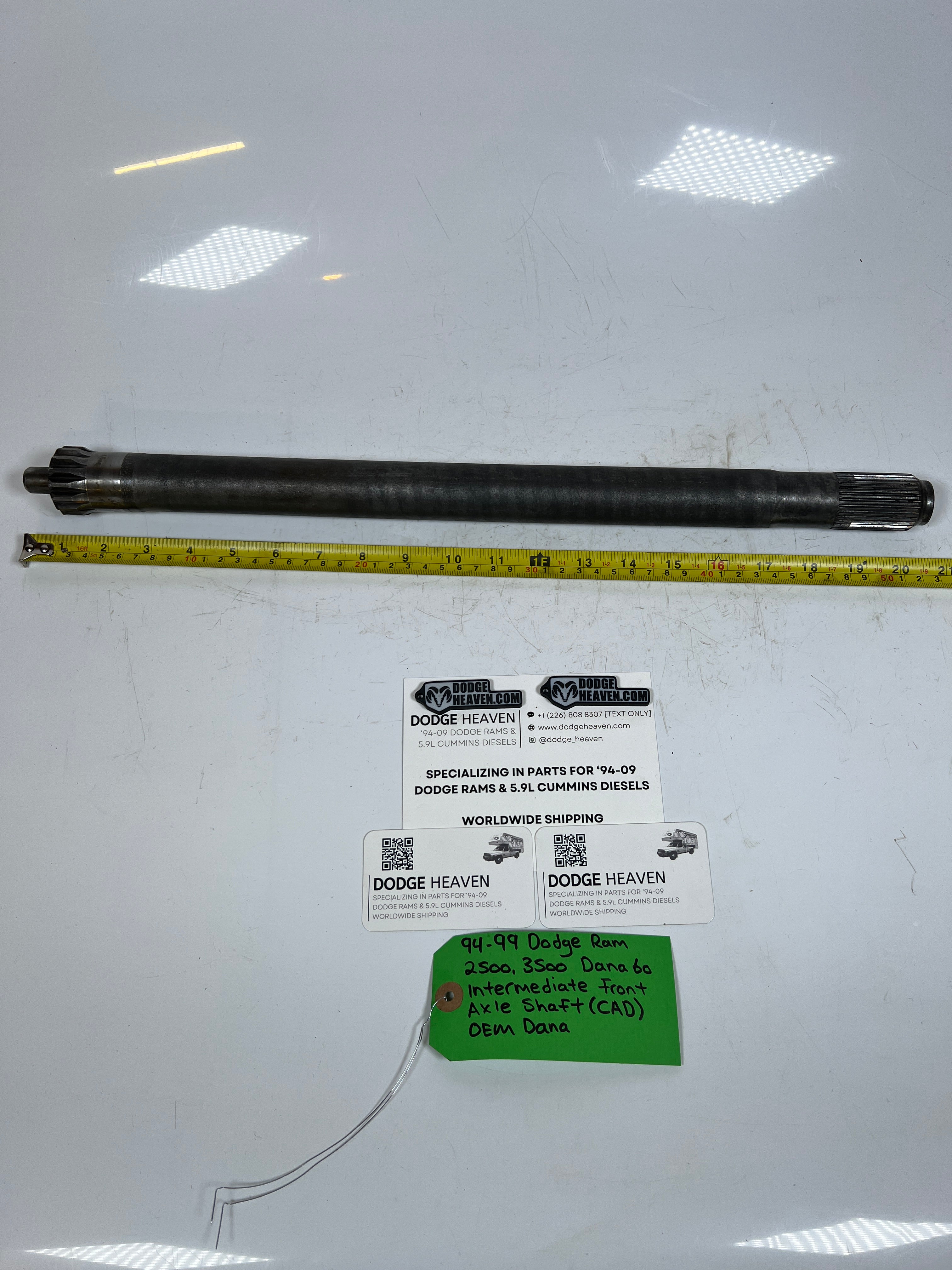 1994-1999 Dodge Ram Dana 60 Intermediate Inner Front Axle Shaft (CAD)