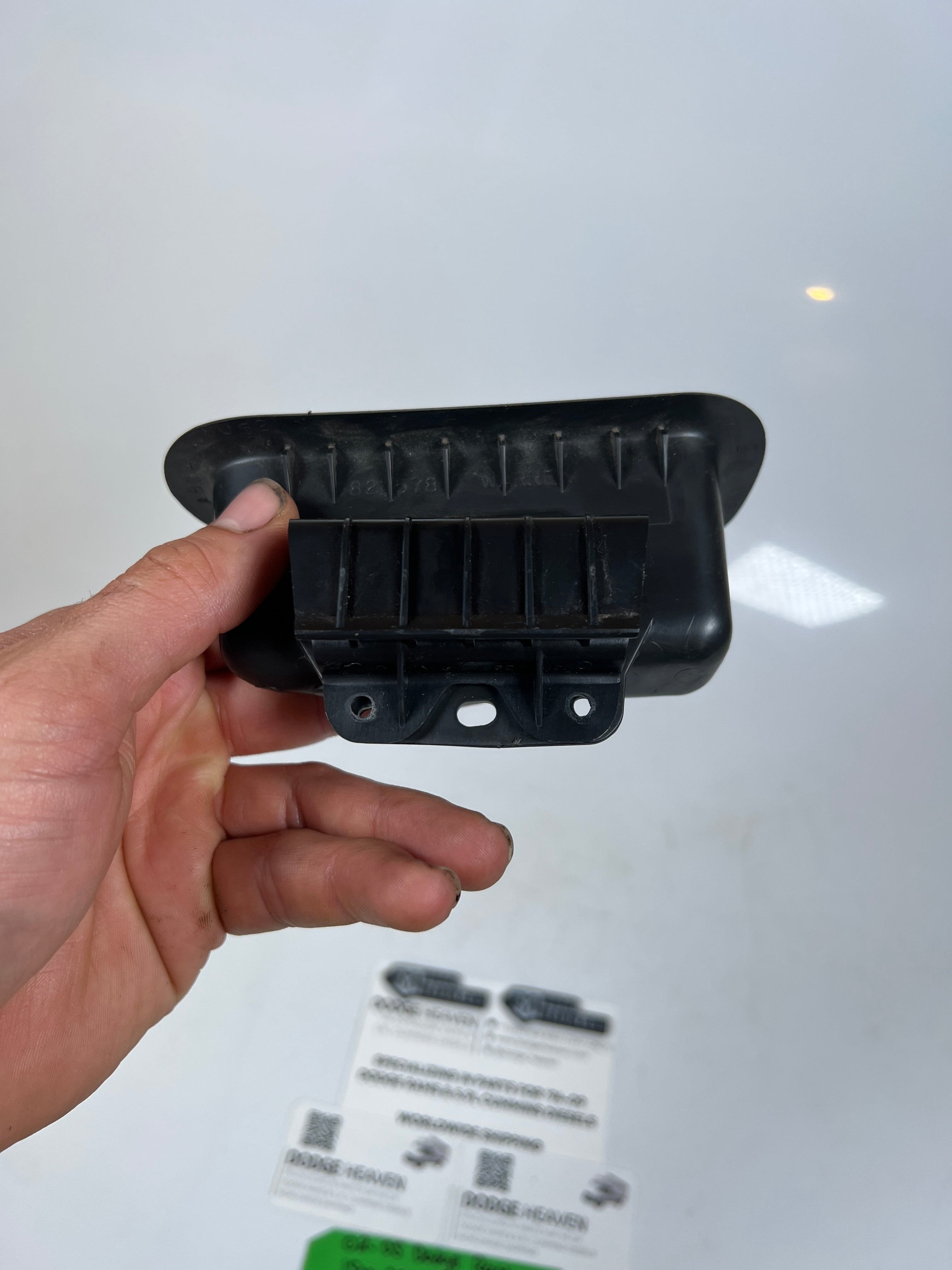 2002-2005 Dodge Ram Quad Cab Rear Door Handle Pull Cup Dark Grey Driver LH