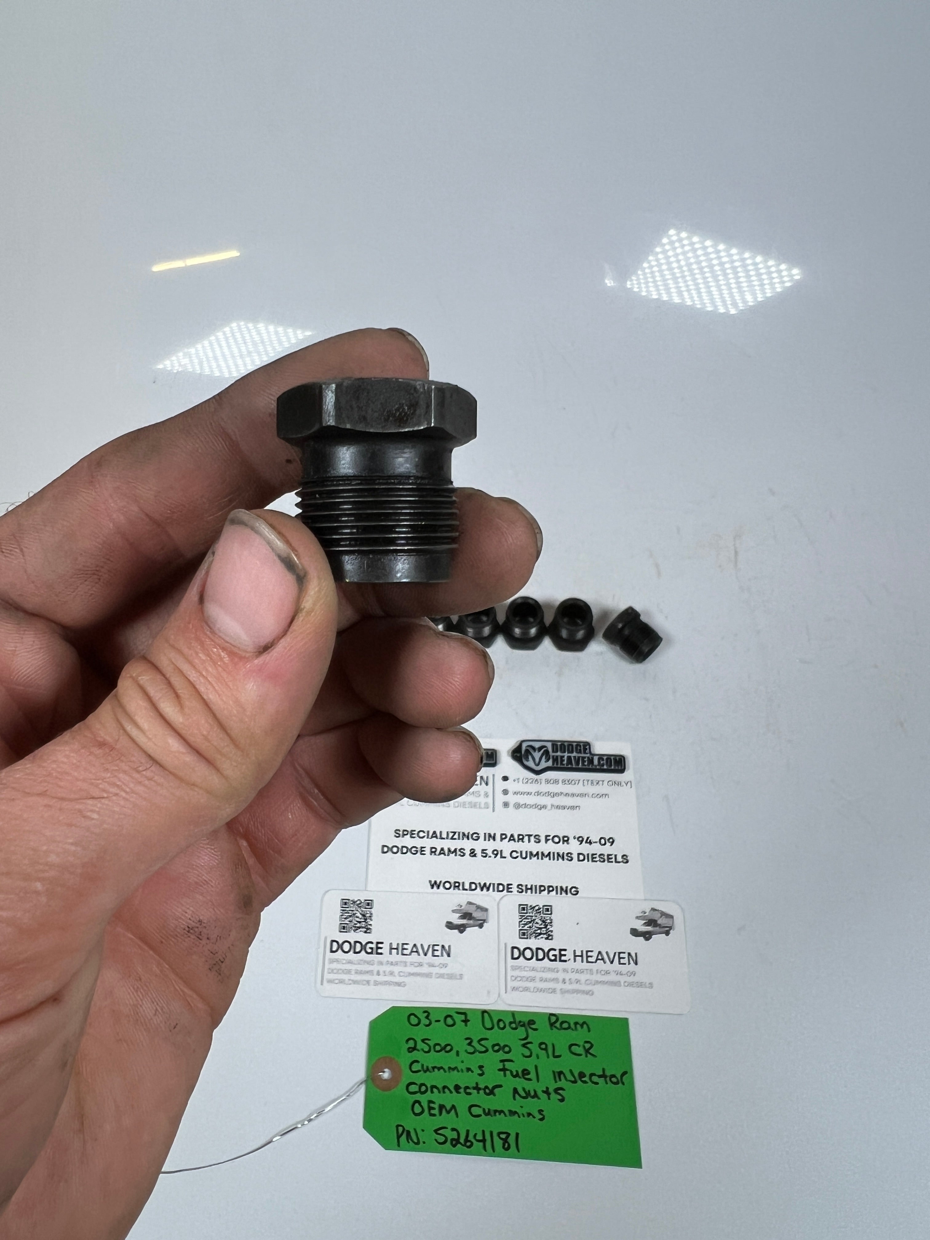2003-2007 Dodge Ram 5.9L Cummins Fuel Injector Tube Connector Nuts