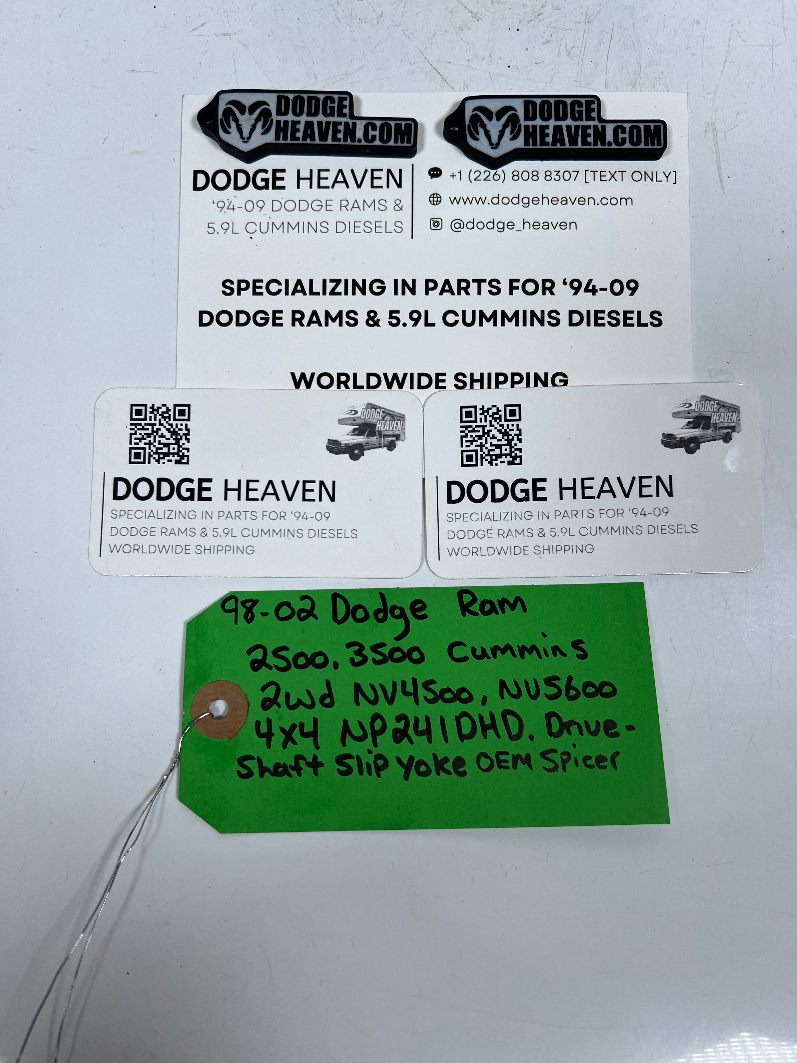 1998-2002 Dodge Ram 2WD NV4500 NV5600 / 4x4 241DHD Drive Shaft Slip Yoke