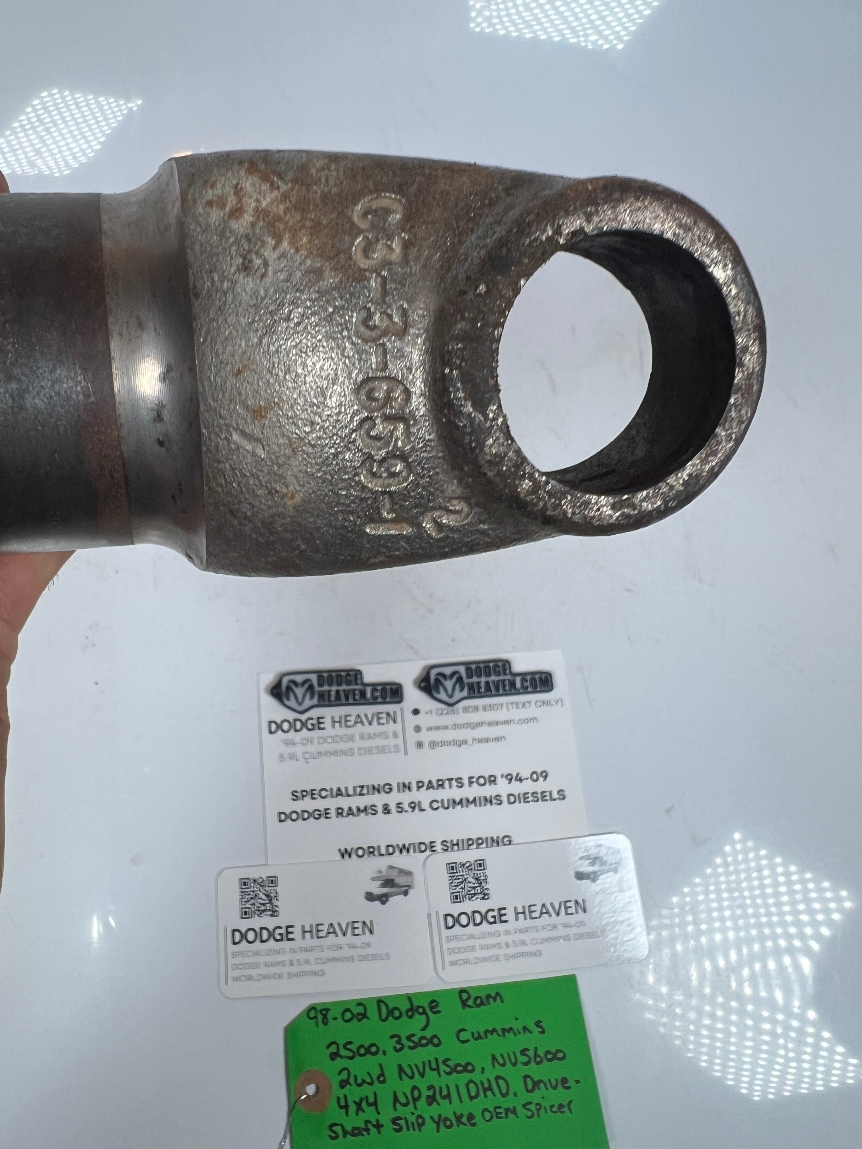 1998-2002 Dodge Ram 2WD NV4500 NV5600 / 4x4 241DHD Drive Shaft Slip Yoke