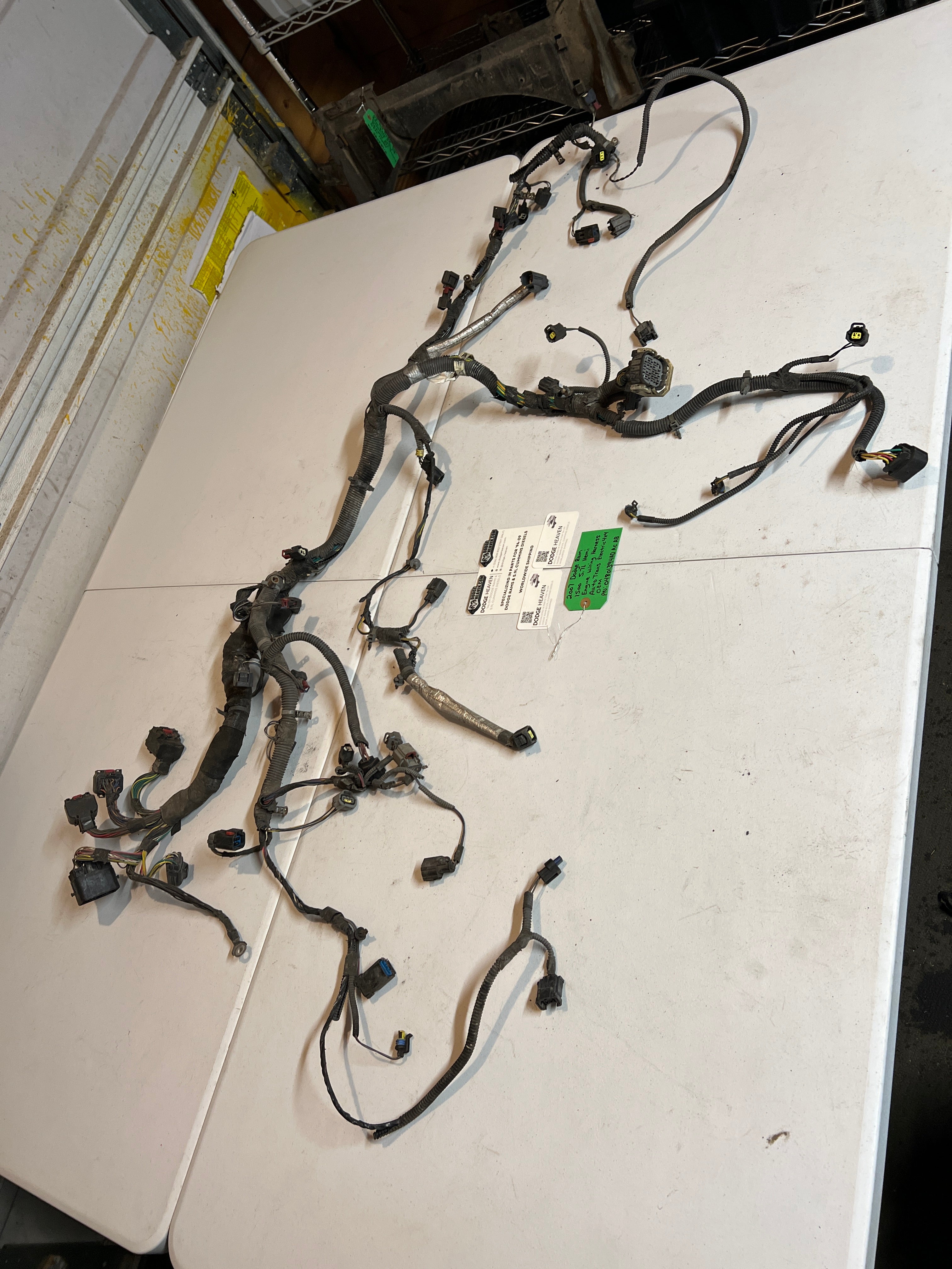 2007-2007 Dodge Ram 1500 5.7L hemi Engine Wiring Harness Auto Trans Electric 4x4