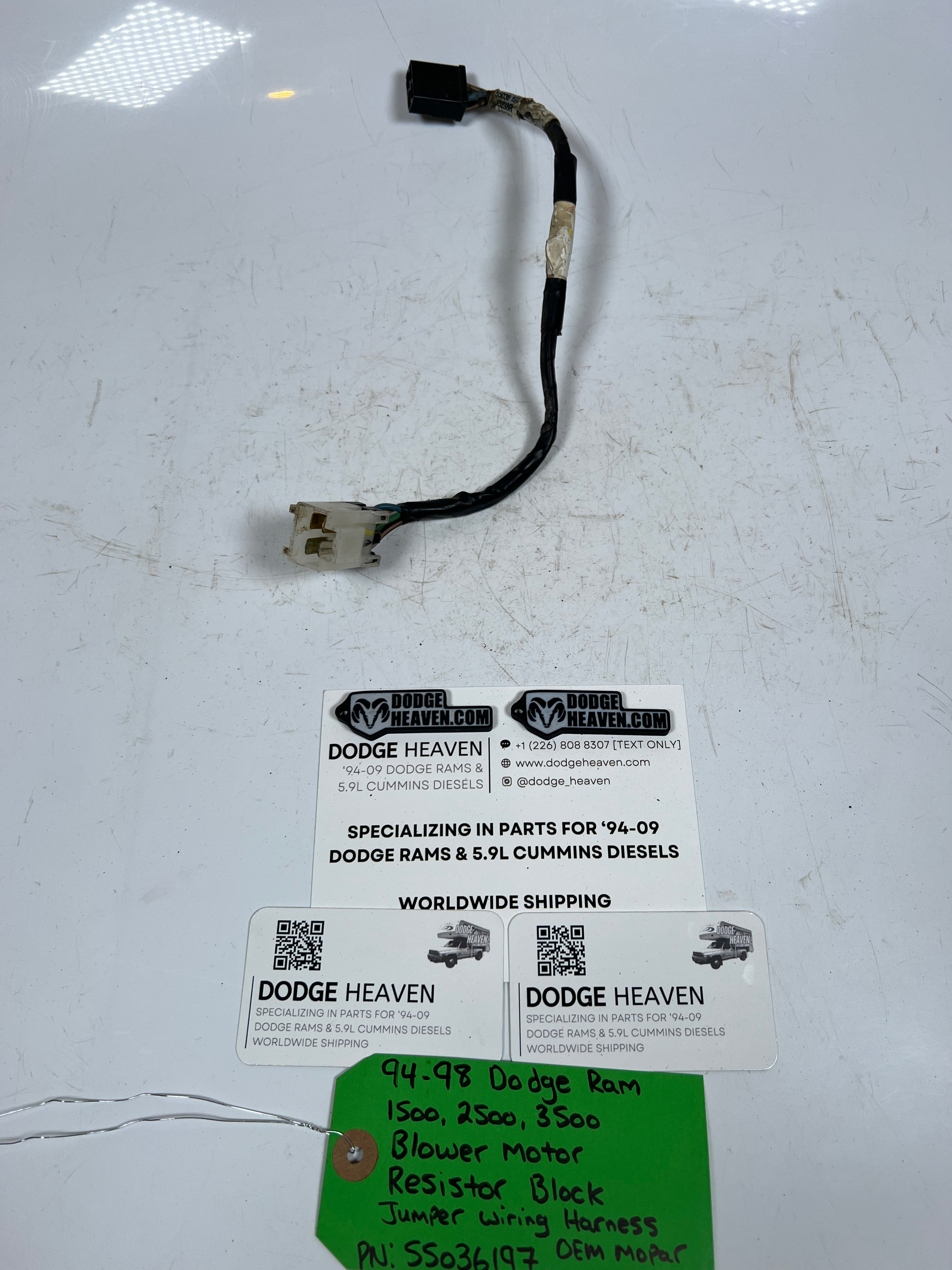 1994-1998 Dodge Ram Blower Motor Resistor Jumper Wiring Harness
