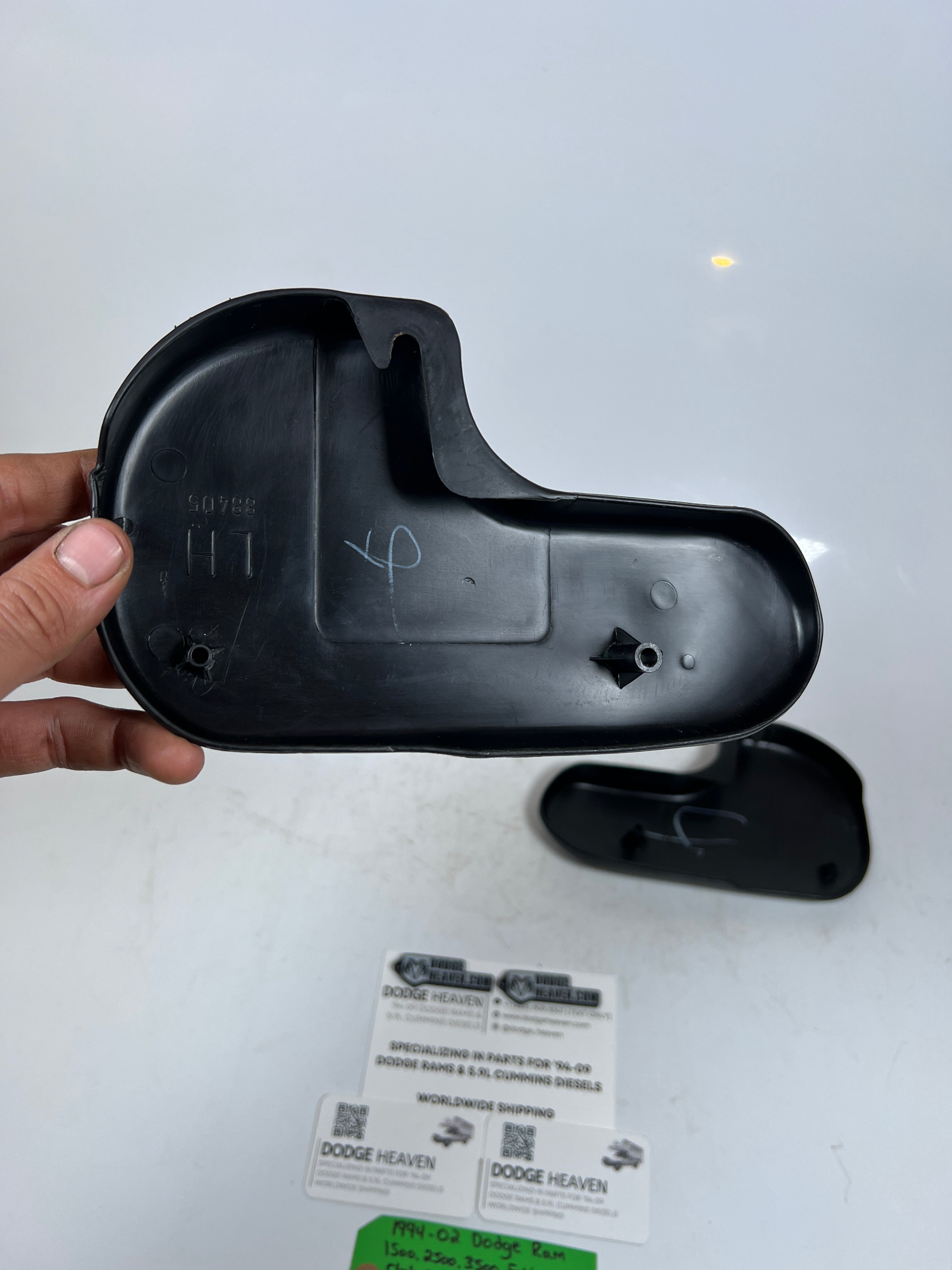 1994-2002 Dodge Ram EXt / Club Cab Rear Seat Hinge Trim Cover RH & LH Pair