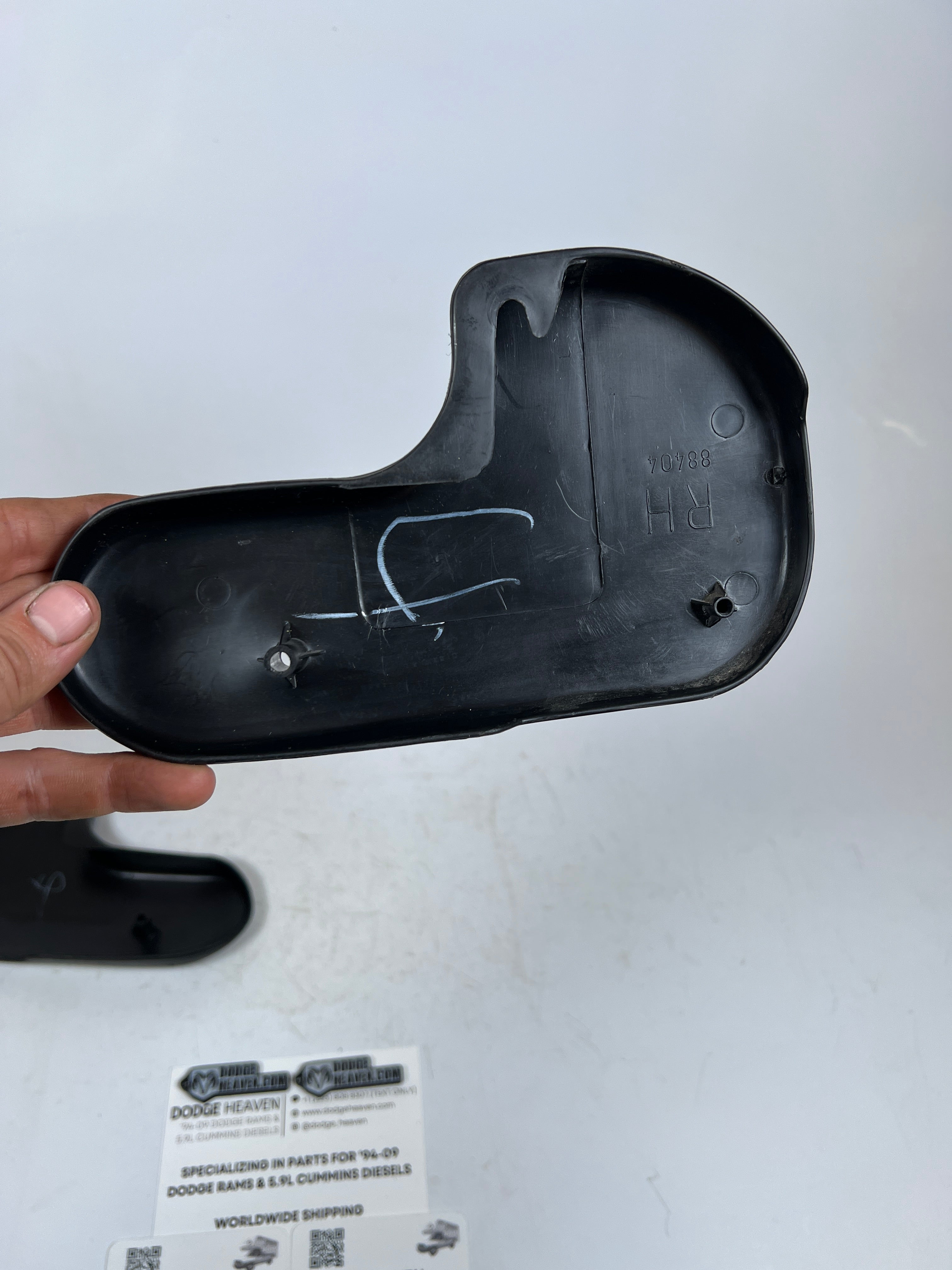 1994-2002 Dodge Ram EXt / Club Cab Rear Seat Hinge Trim Cover RH & LH Pair