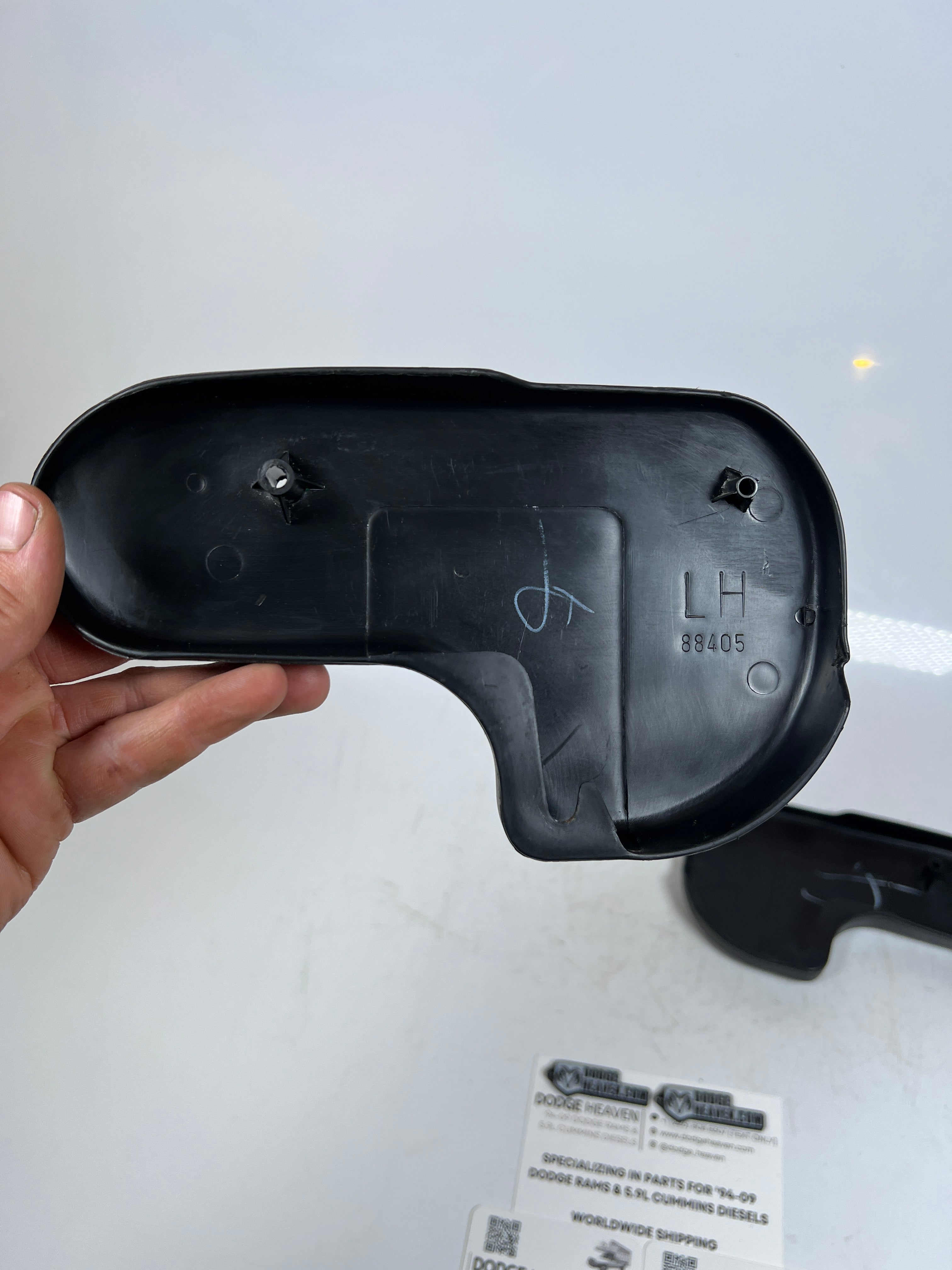 1994-2002 Dodge Ram EXt / Club Cab Rear Seat Hinge Trim Cover RH & LH Pair