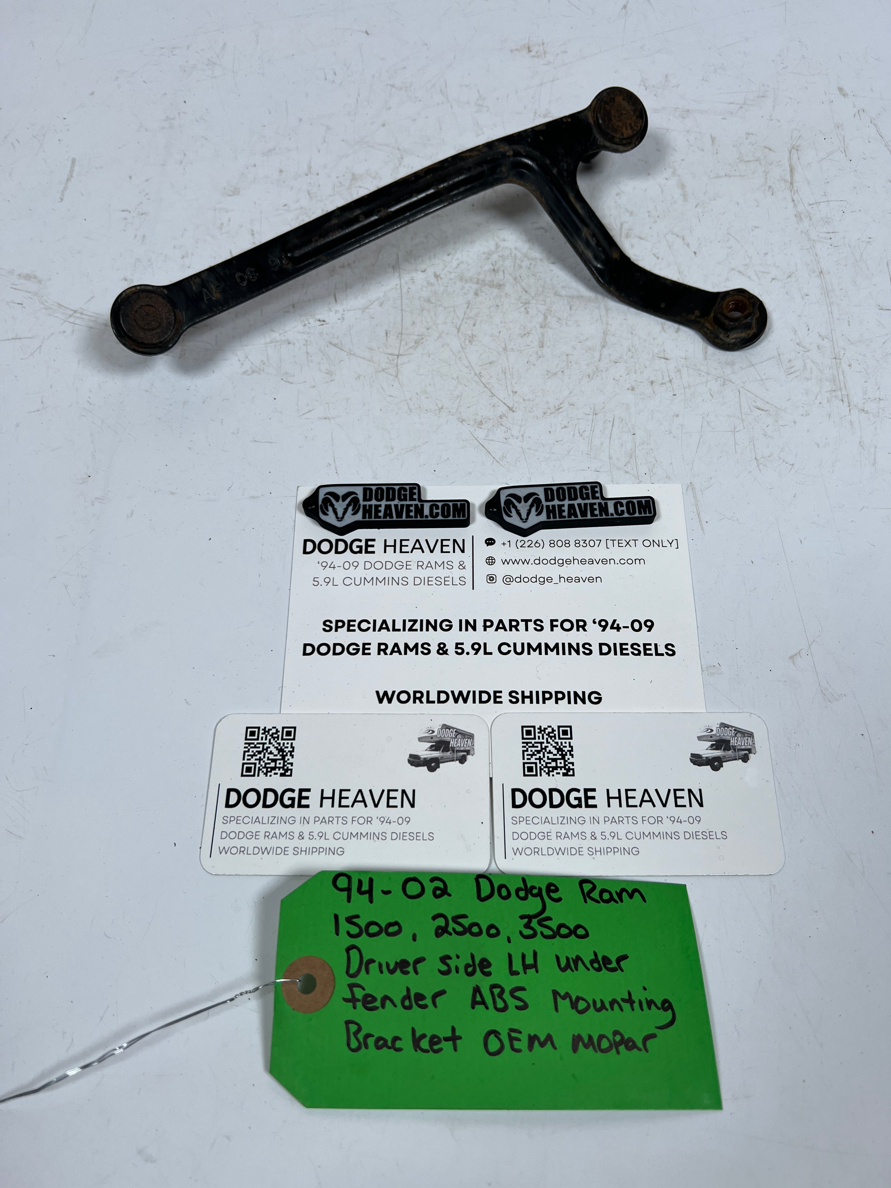 1994-2002 Dodge Ram Driver Side Under Fender ABS Mounting Bracket