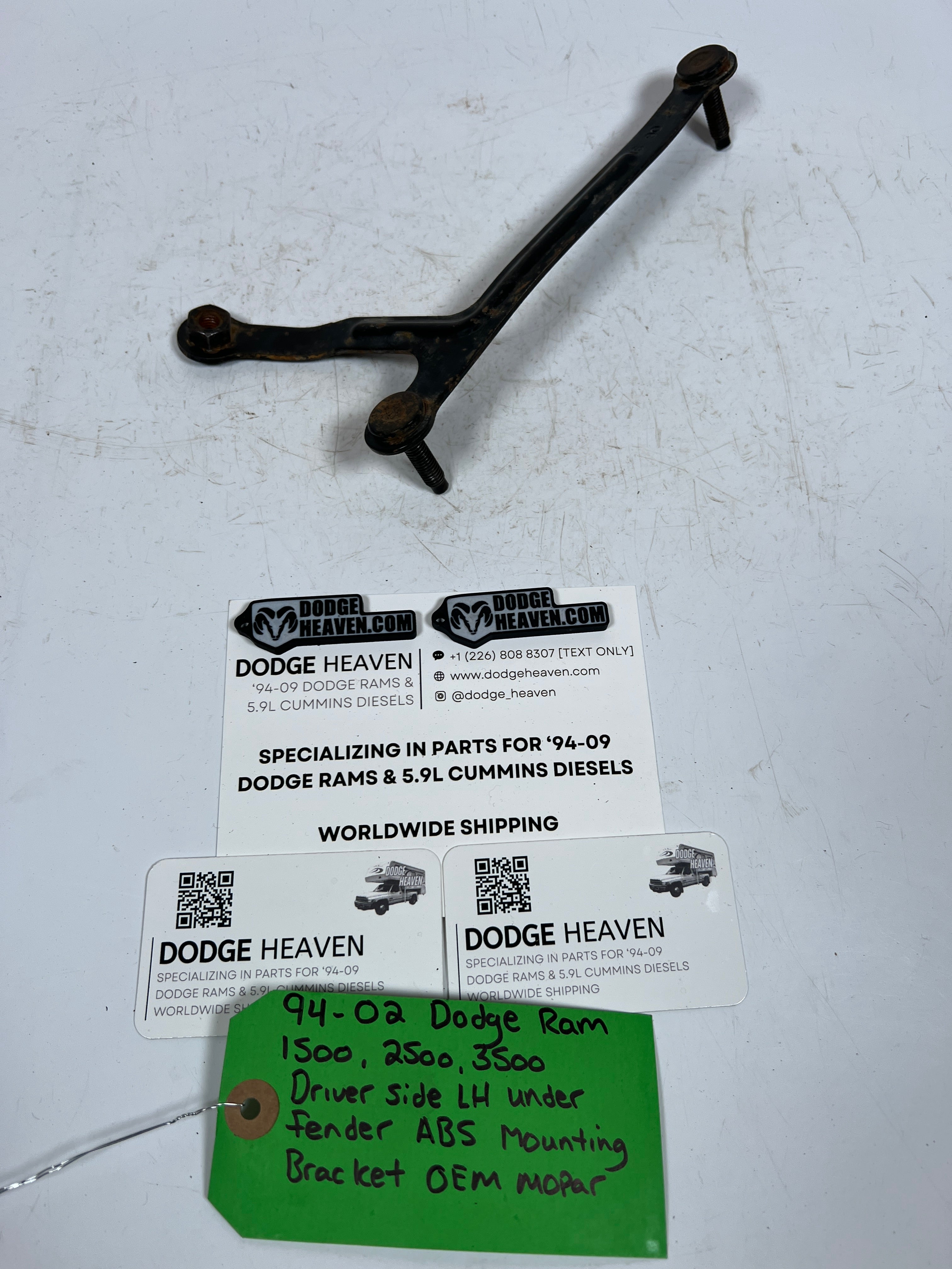 1994-2002 Dodge Ram Driver Side Under Fender ABS Mounting Bracket