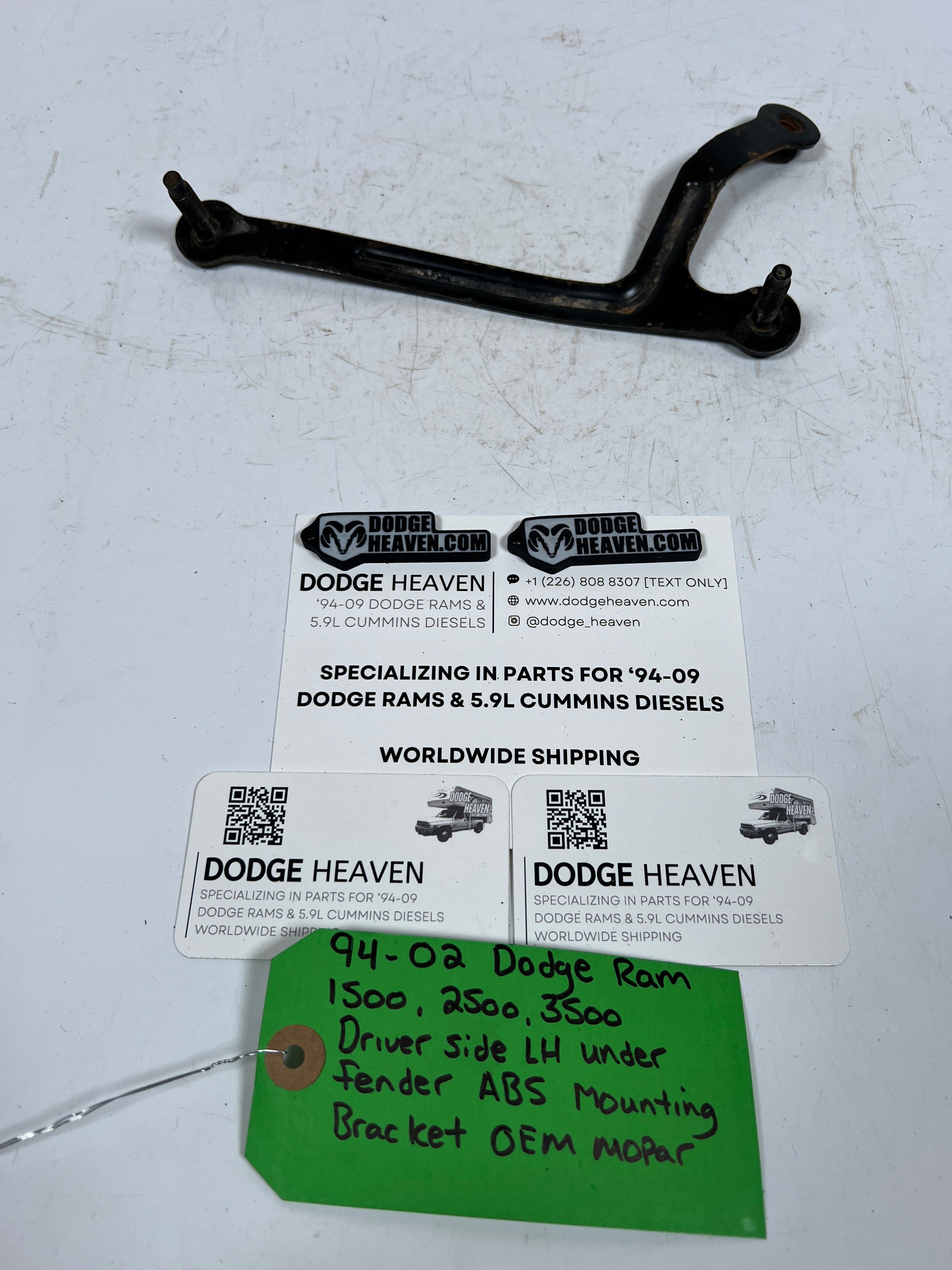 1994-2002 Dodge Ram Driver Side Under Fender ABS Mounting Bracket