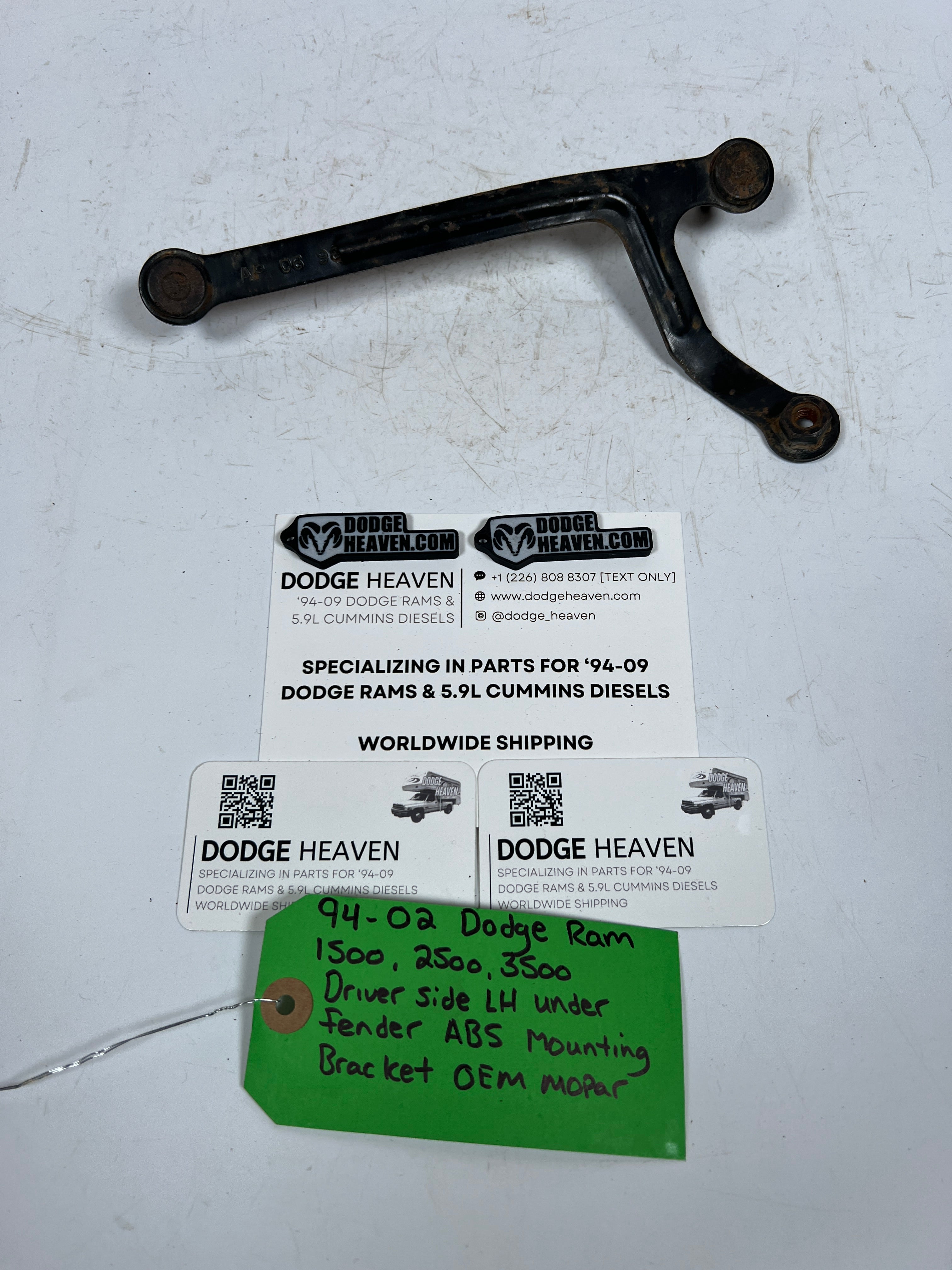1994-2002 Dodge Ram Driver Side Under Fender ABS Mounting Bracket