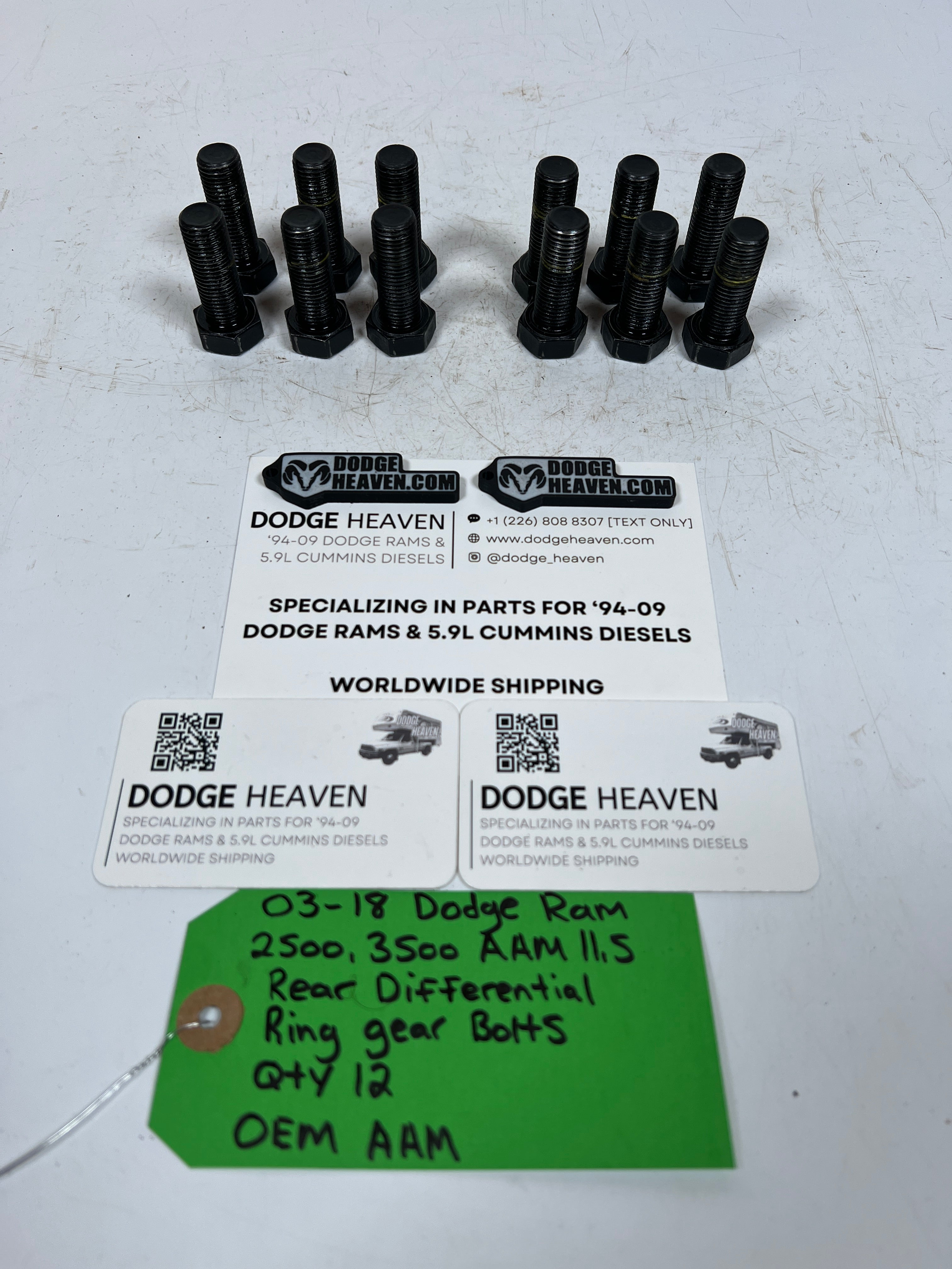 2003-2018 Dodge Ram 2500 3500 AAM 11.5 Rear Differential Ring Gear Bolts 12 QTY