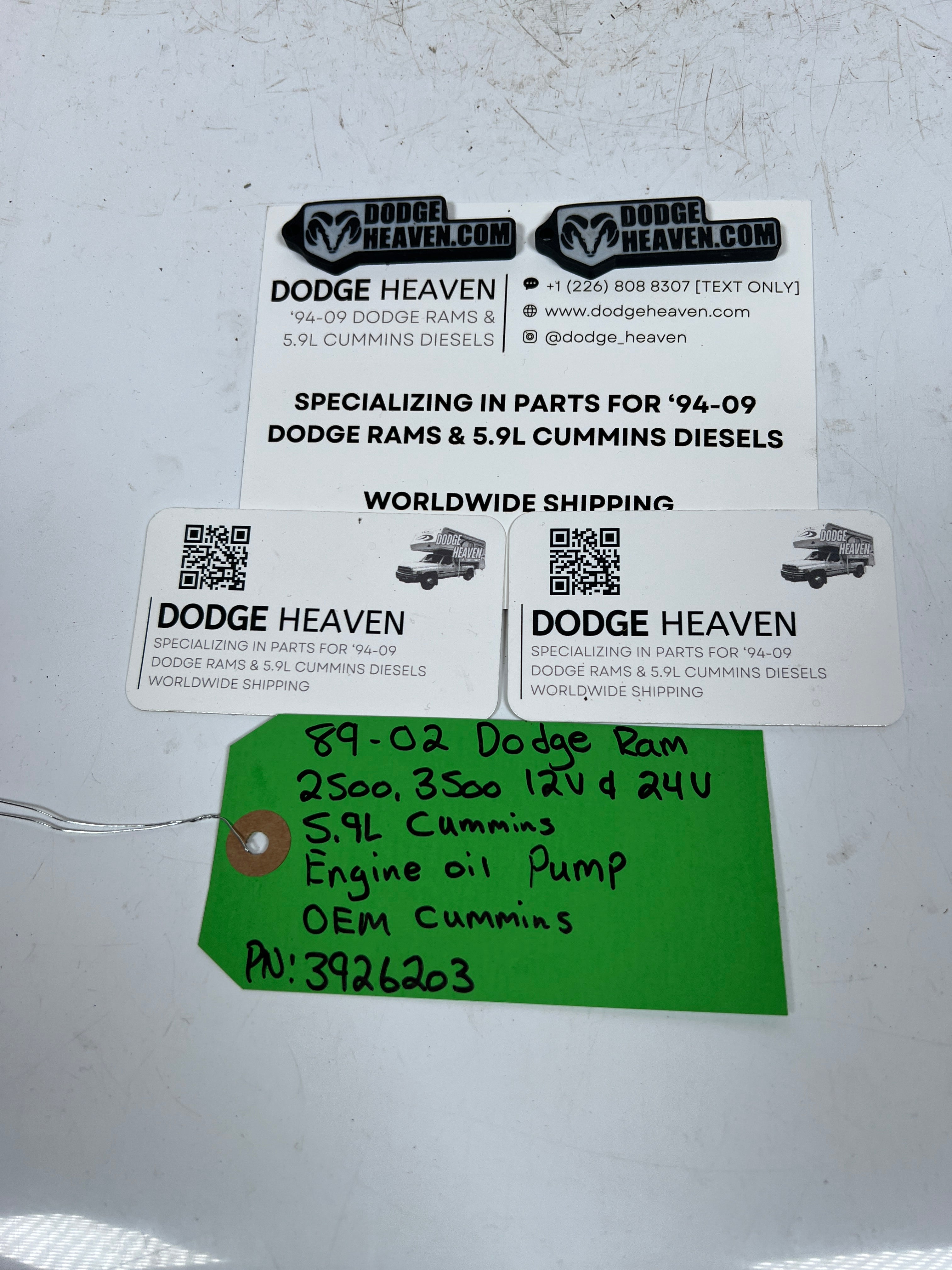 1989-2002 Dodge Ram 12V & 24V 5.9L Cummins Engine Oil Pump