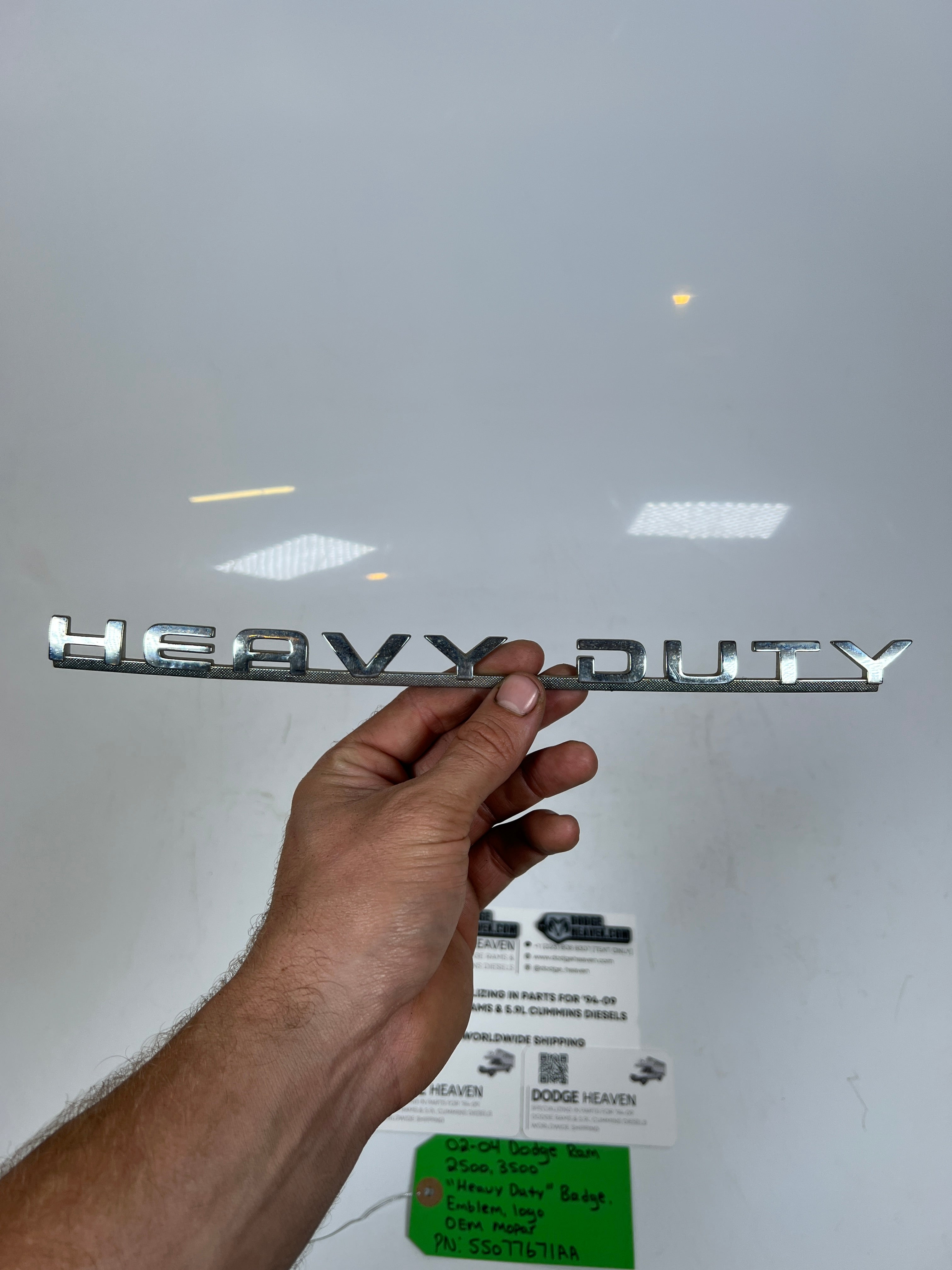 2002-2004 Dodge Ram 2500 3500 "Heavy Duty" Badge Emblem Logo