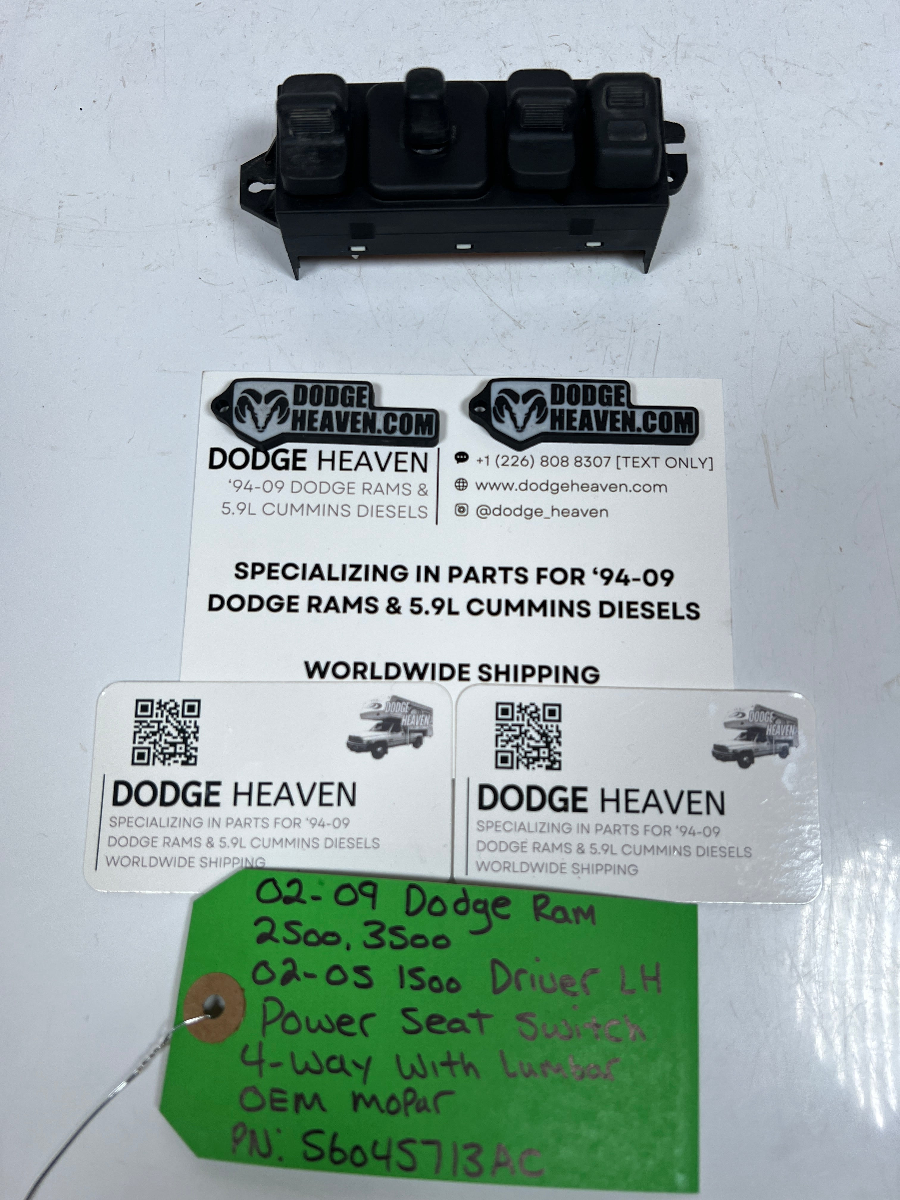 2002-2009 Dodge Ram Driver 4-Button Power Lumbar Seat Switch