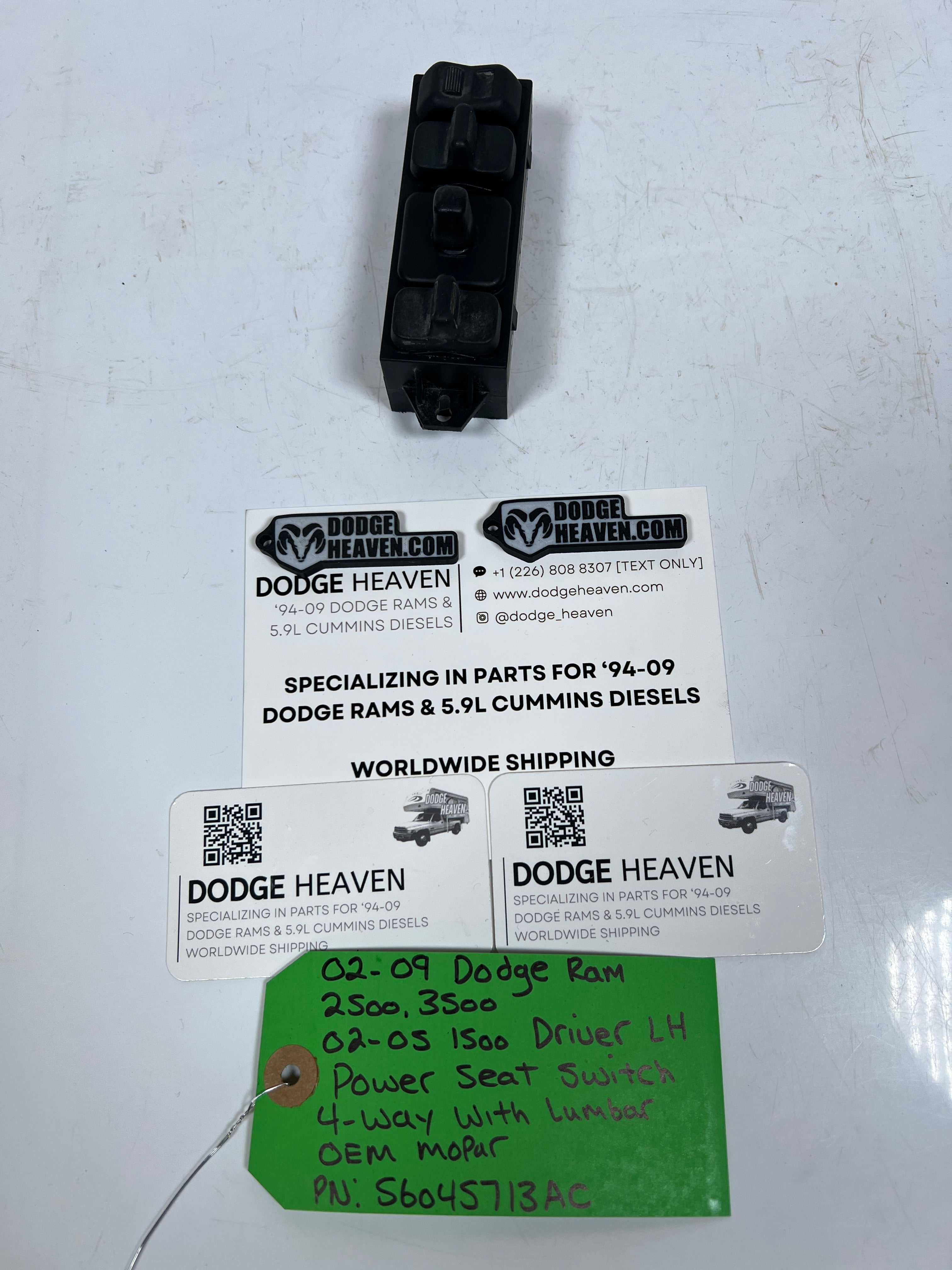 2002-2009 Dodge Ram Driver 4-Button Power Lumbar Seat Switch