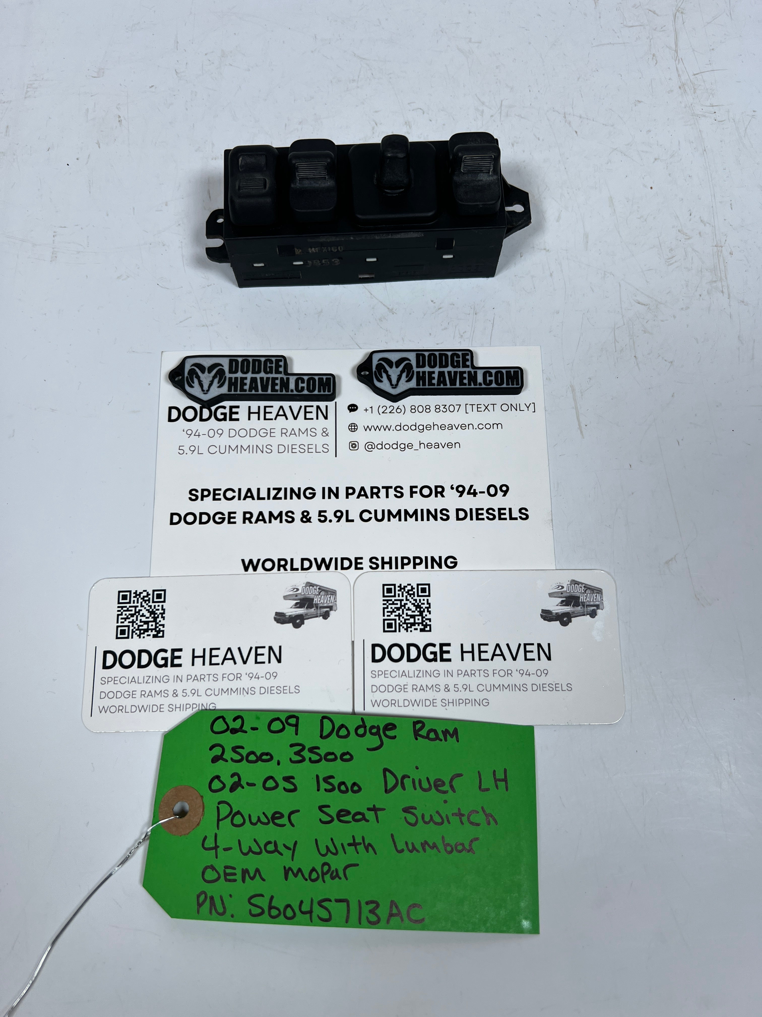 2002-2009 Dodge Ram Driver 4-Button Power Lumbar Seat Switch