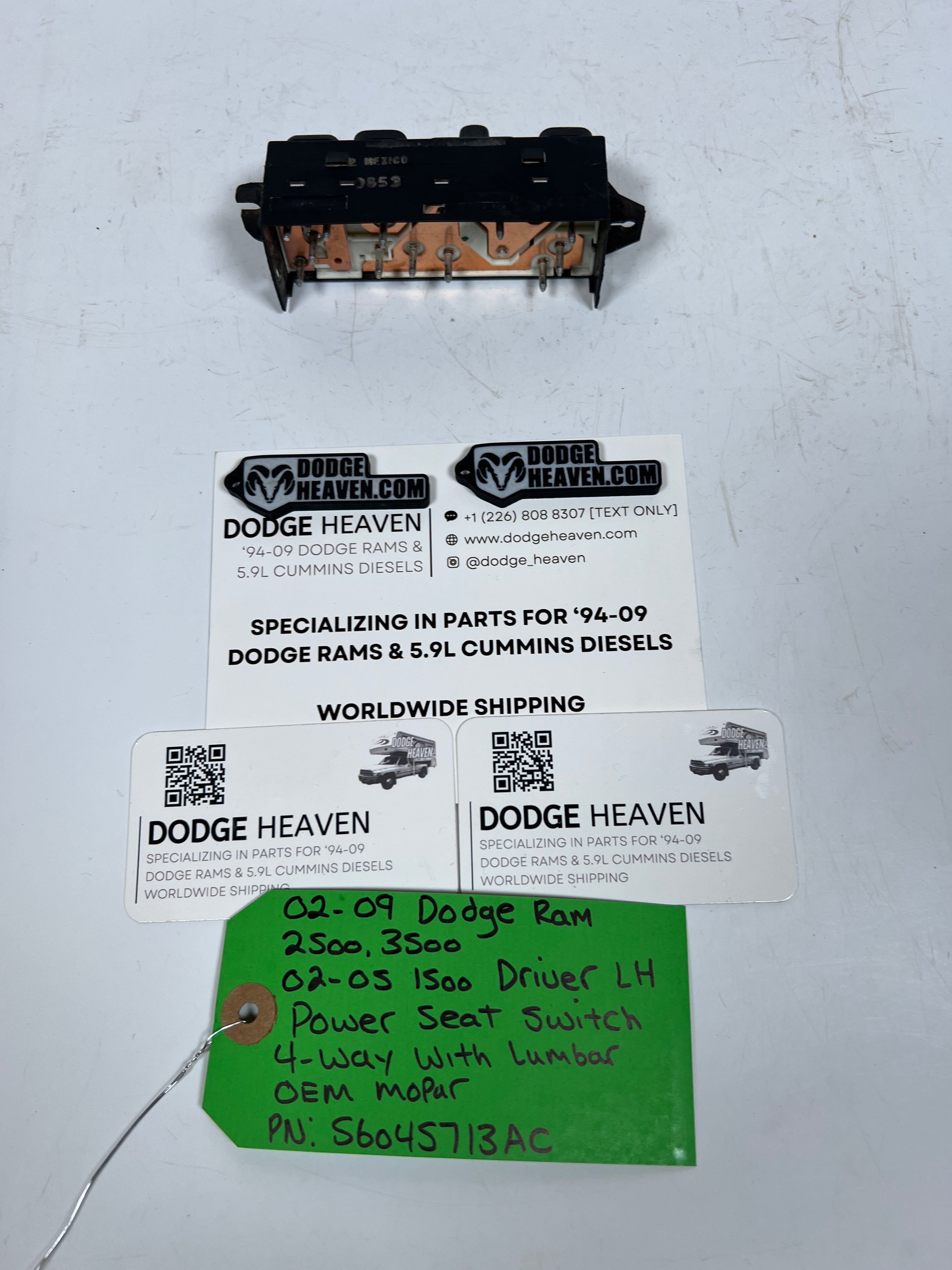 2002-2009 Dodge Ram Driver 4-Button Power Lumbar Seat Switch