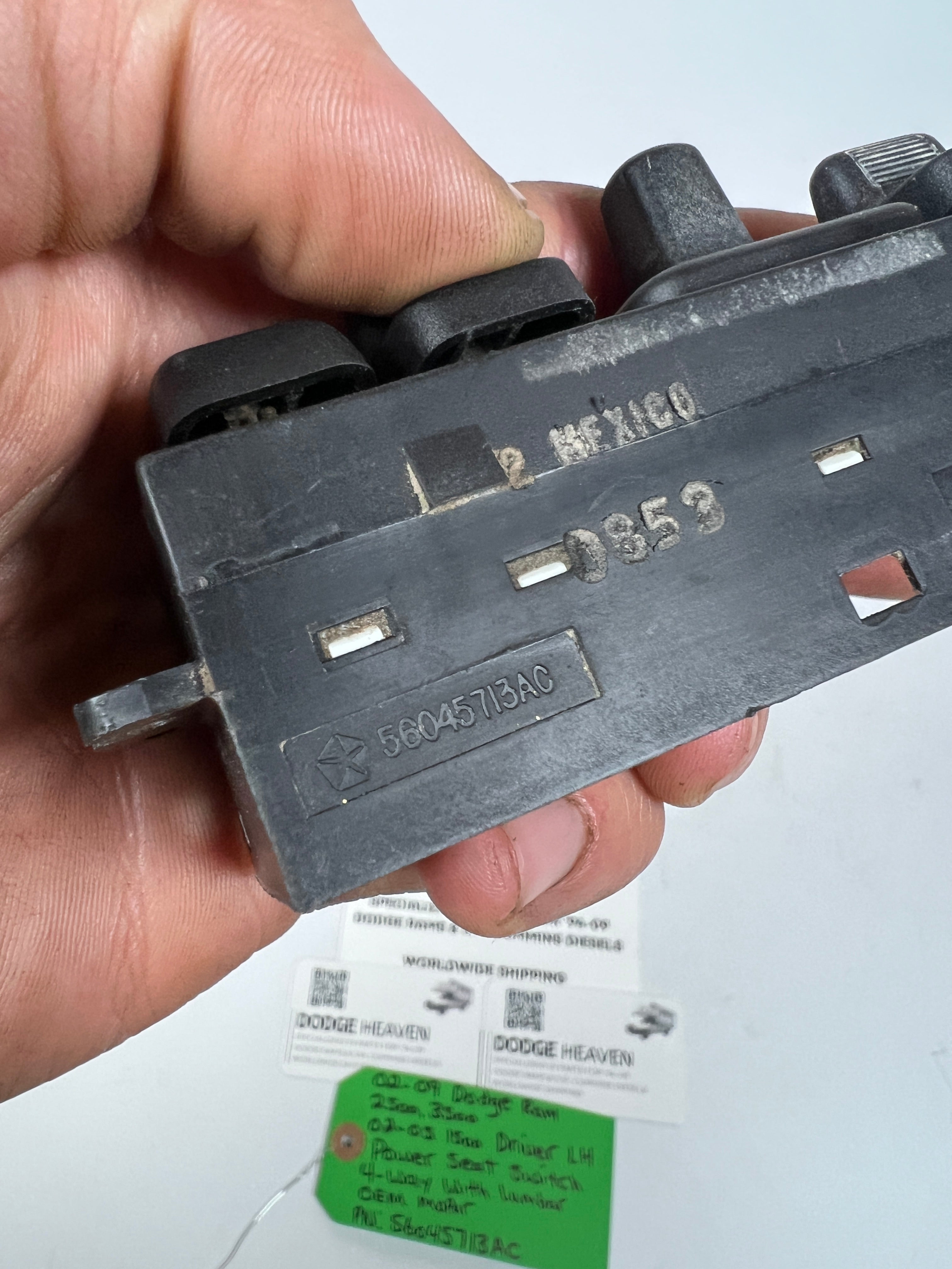 2002-2009 Dodge Ram Driver 4-Button Power Lumbar Seat Switch